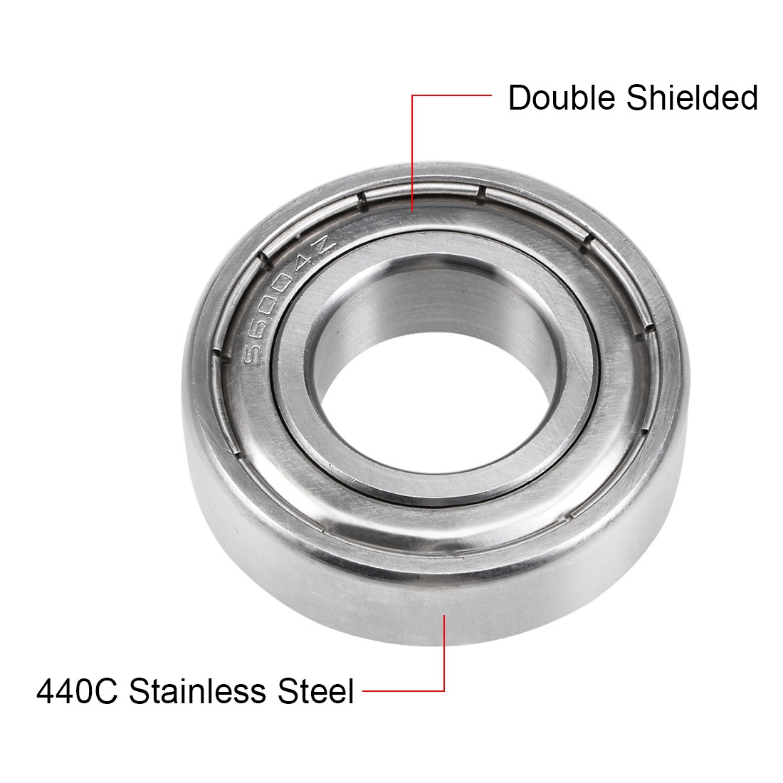 S6004ZZ Stainless Steel Ball Bearing 20x42x12mm Double Shielded 6004Z Bearings