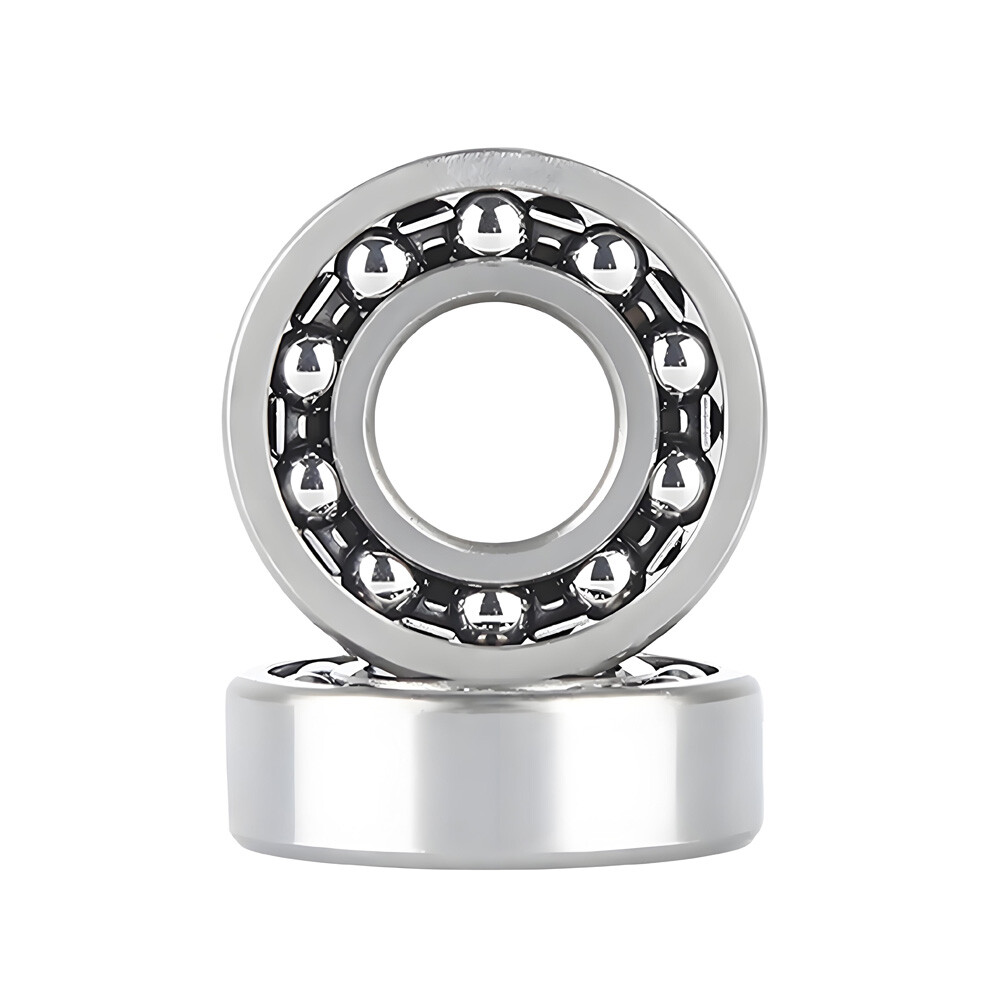 Double Row Self Aligning Ball Bearing 1200 to 1210 Bearing Steel ID 10mm-50mm