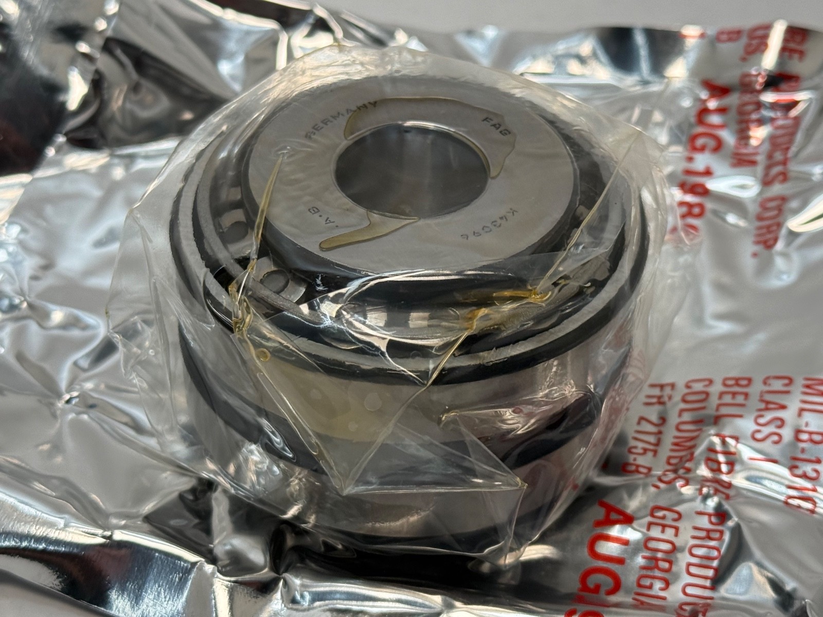 FAG K43096/43319D Double Taper Bearing Cone&Cup 0.96″ID 3-3/16″OD 43096 43319-D