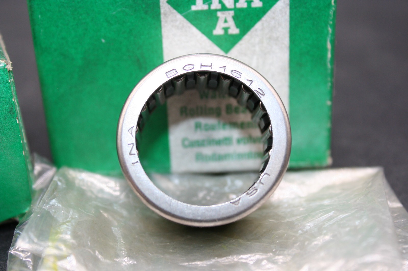 Two (2) INA SCH1612 Drawn Cup Needle Roller Bearings 1″ x 1.313″ x 0.75″ USA NEW