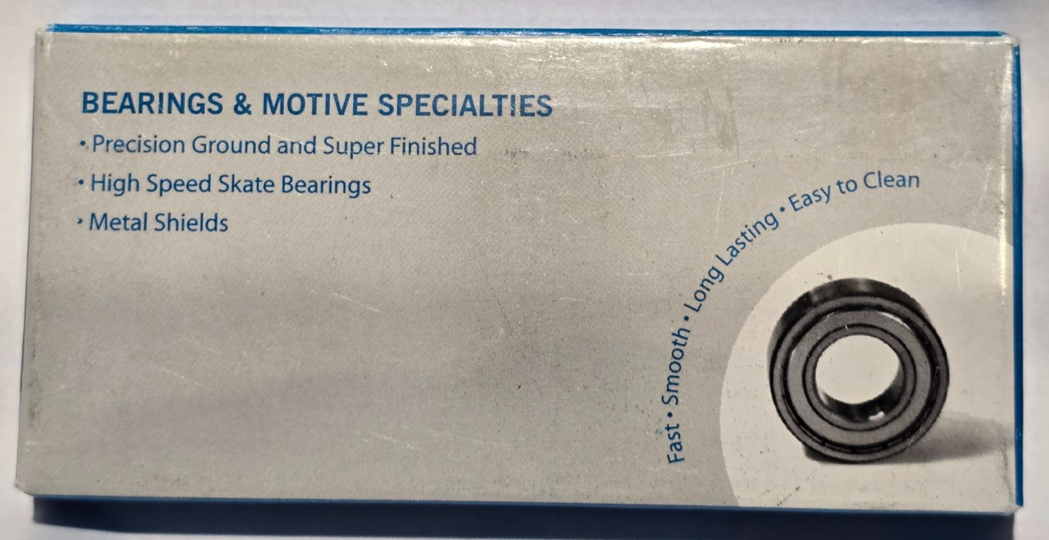 608-ZZ BMS (8 pcs) Precision Skate Bearing w/ metal shields 8x22x7 608ZZ 608Z