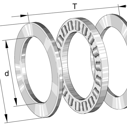 81236-M INA 180 x 250 x 56 mm CYL. ROLL. THRUST