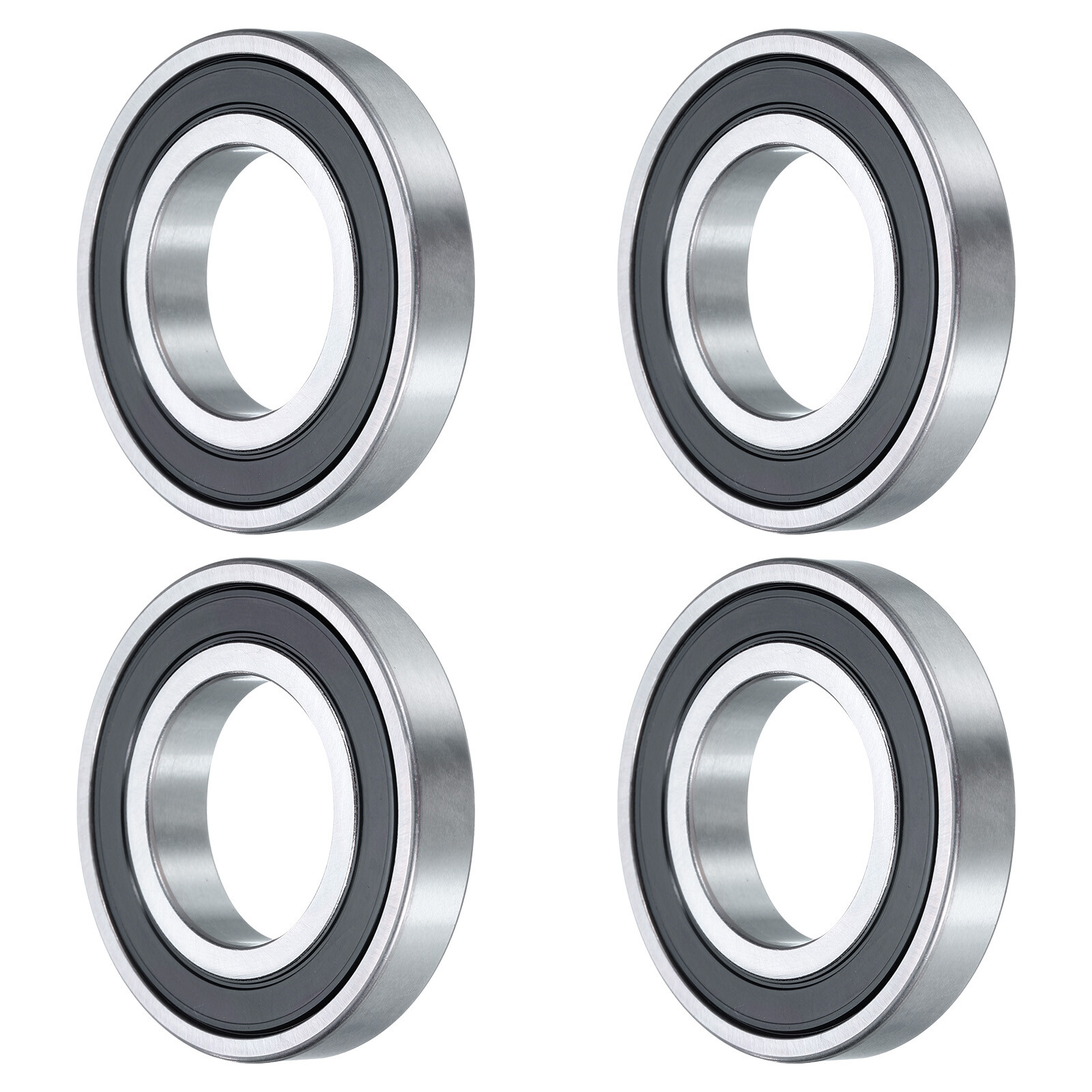 4 Pcs 16005-2RS Deep Groove Ball Bearing, 25x48x8 mm Double Sealed Bearing Z3