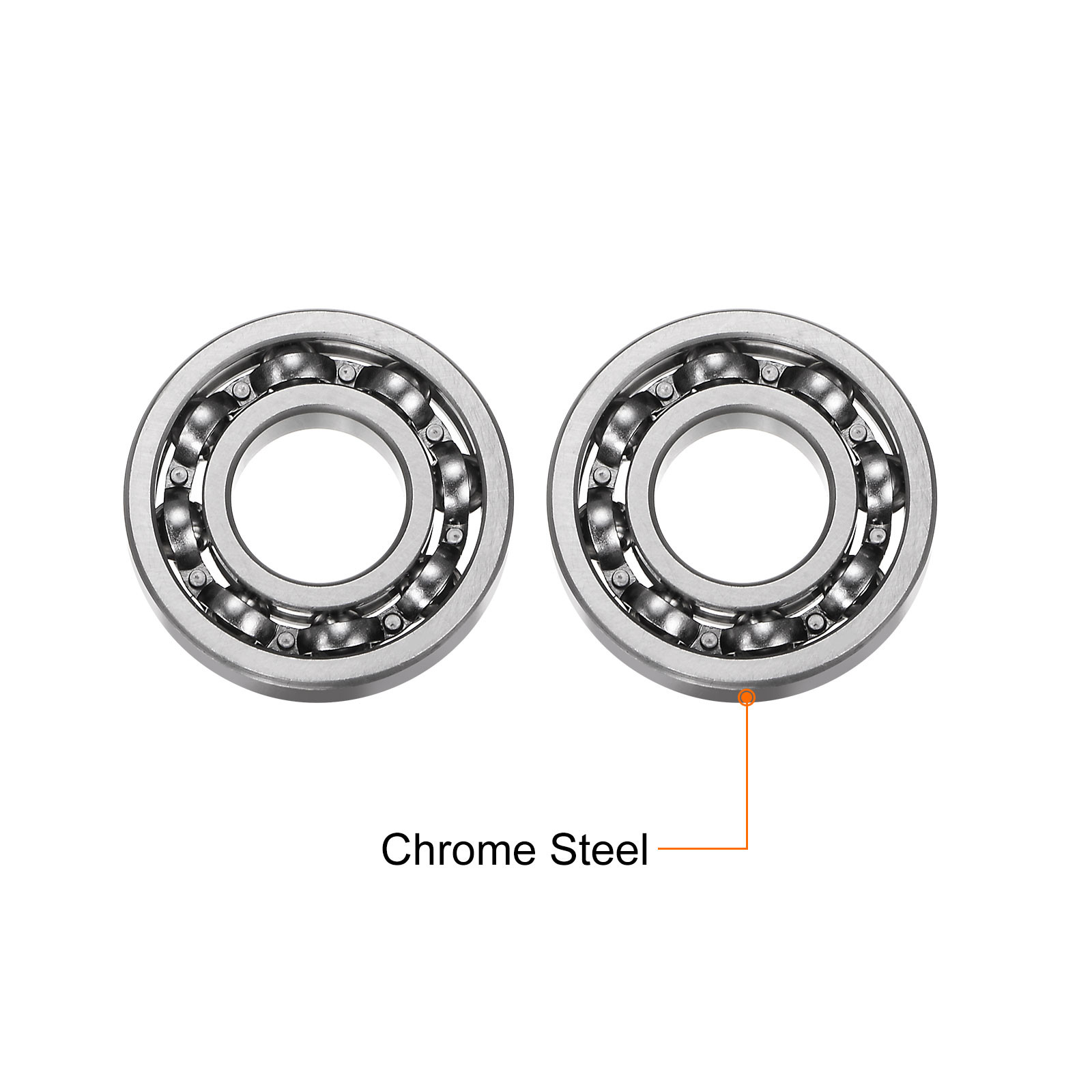 4pcs R8 Deep Groove Ball Bearing 1/2″ x 1 1/8″ x 1/4″ Chrome Steel Bearings
