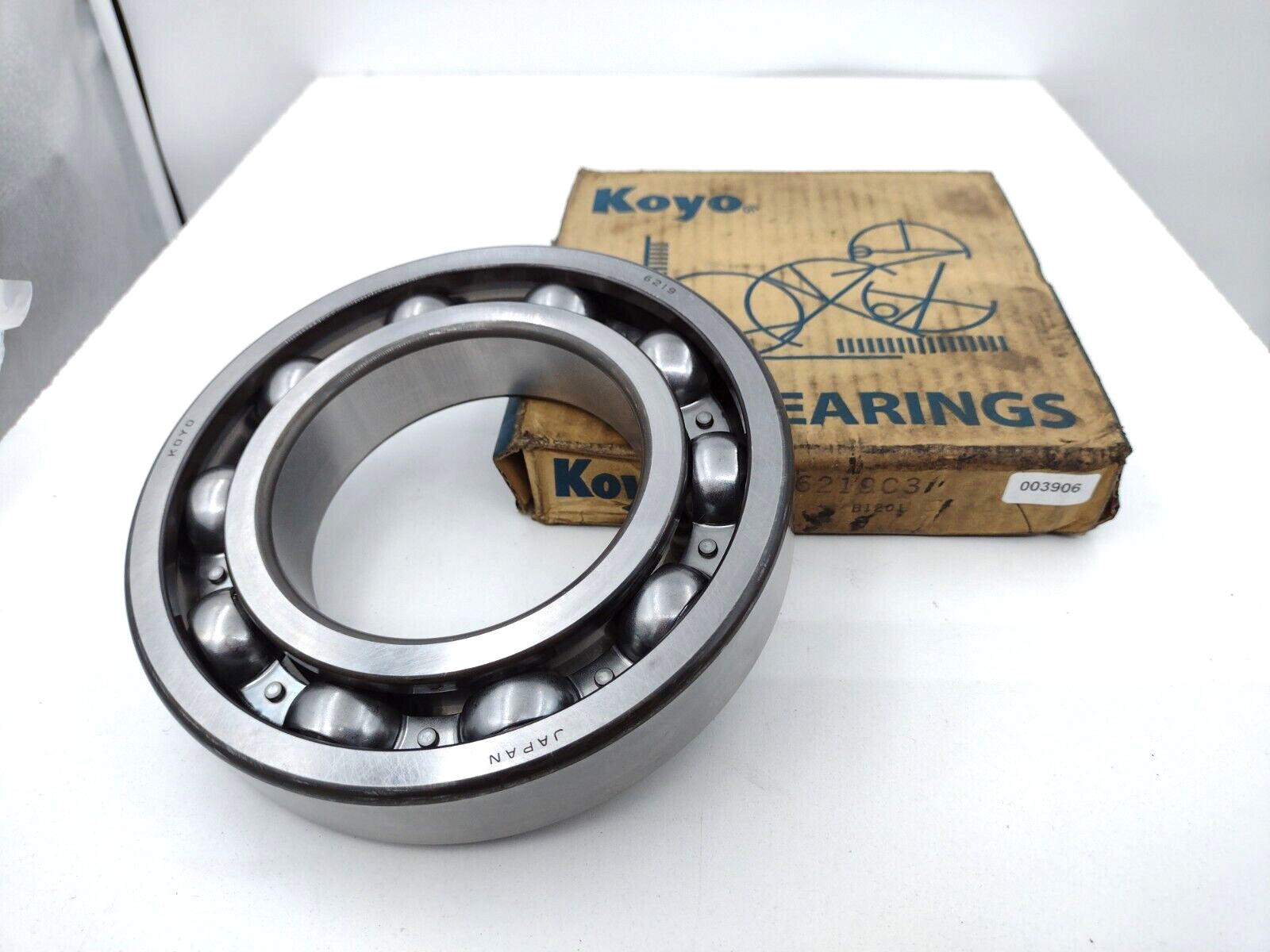 * Koyo 6219C3 Deep Groove Single Row Ball Bearing 95 mm Bore