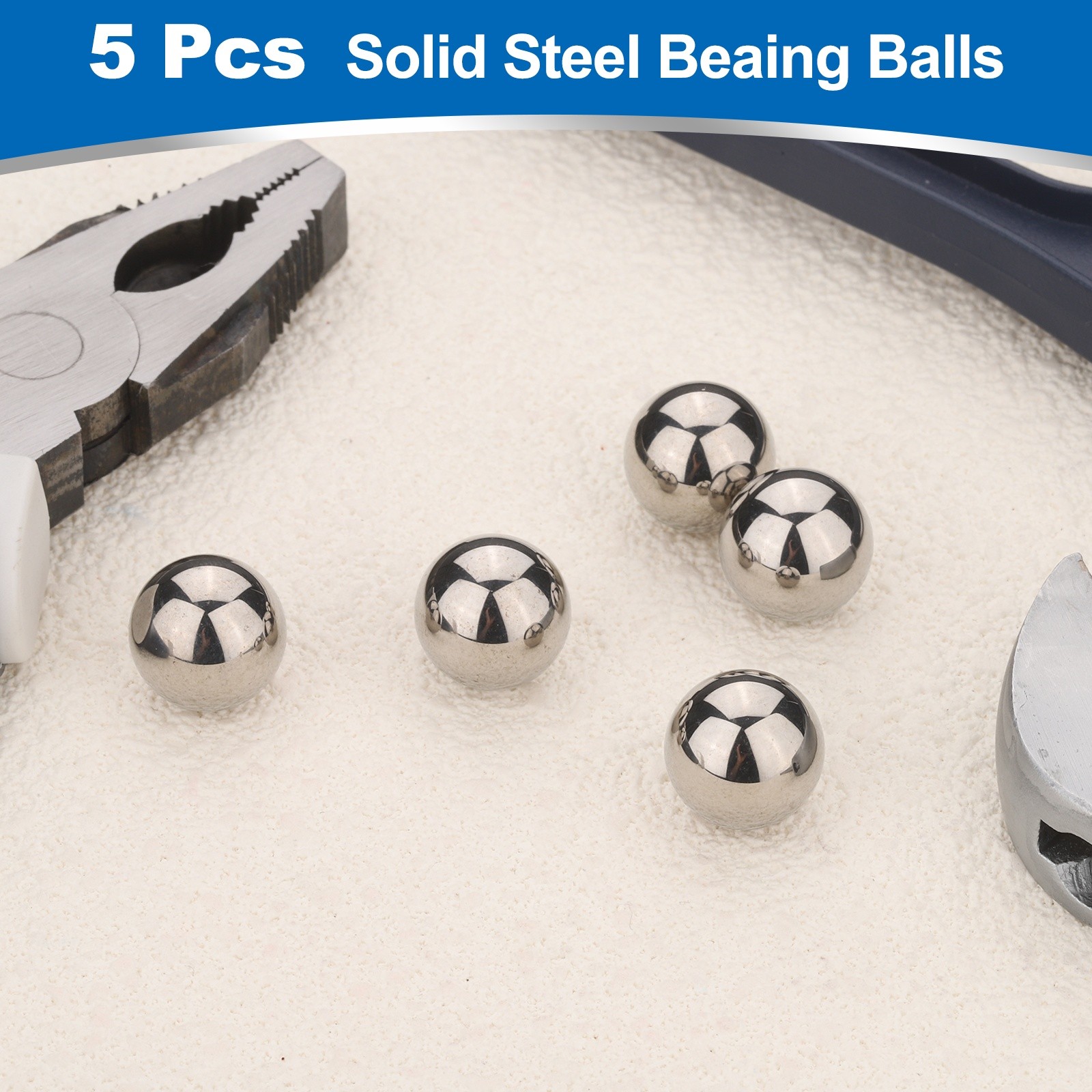 5Pcs 9/16″ Bearing Balls, 440C Stainless Steel G10 Precision (Mirror Polished)