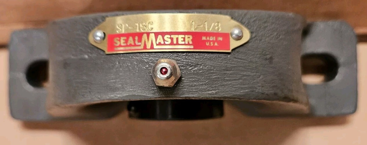 NEW, Sealmaster SP-18C Pillow Block Bearing Unit, 2 Bolt Base, 1-1/8″ Bore