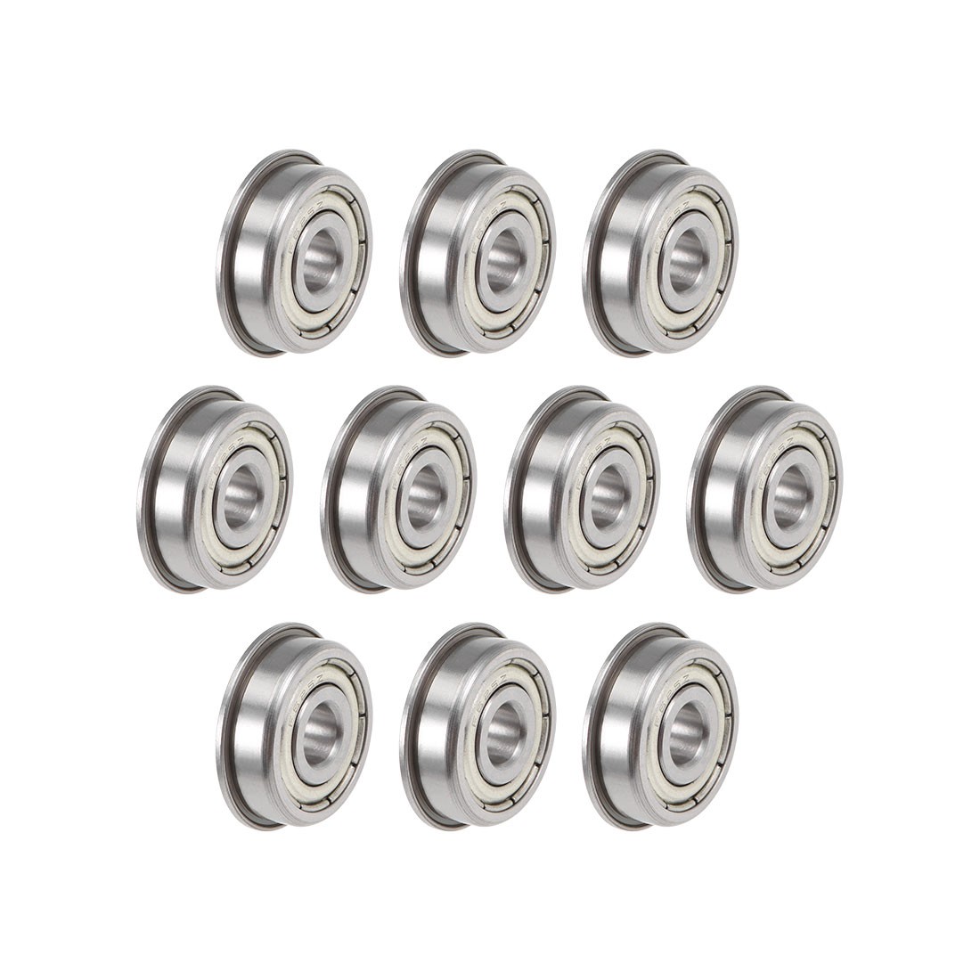 10pcs F625ZZ Flange Ball Bearing 5x16x5mm Shielded Chrome Bearings