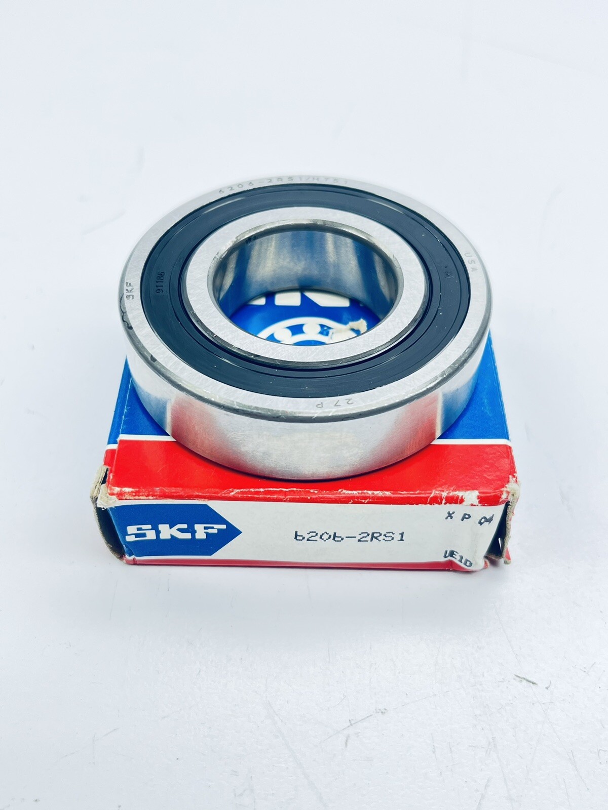 LOT OF 4 SKF 6206-2RS1 DEEP GROOVE BALL BEARING 30mmID 62mmOD 16mmWIDE