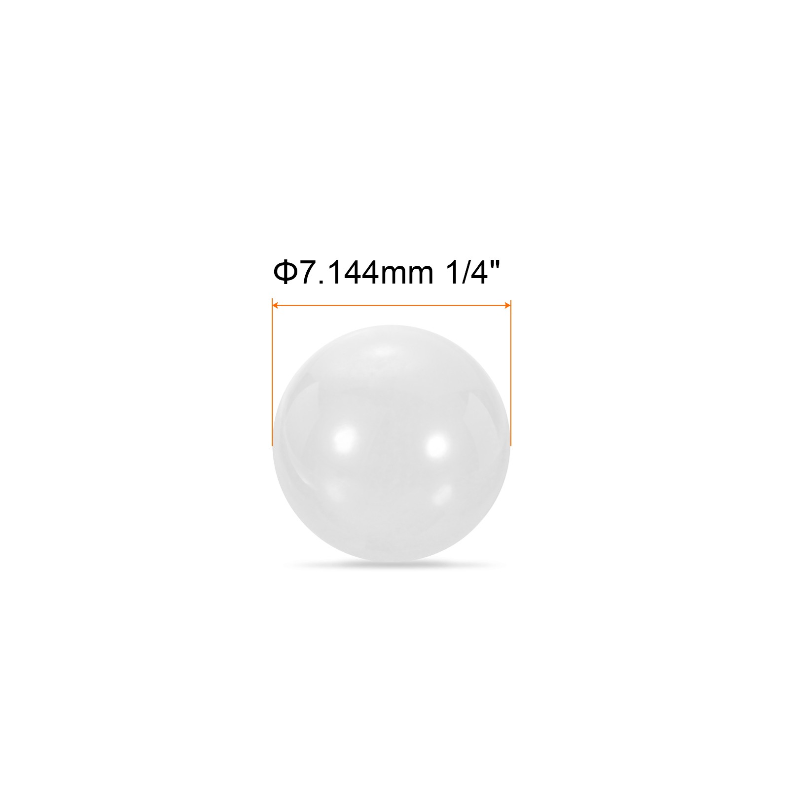 1pcs ceramic balls 7.144mm 1/4″ zirconium balls precision G5 for bearings