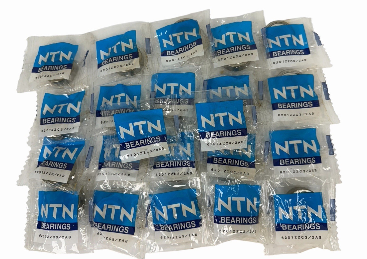 LOT OF 23 NEW NTN 6201ZZC3/2AS BEARINGS 6201ZZC3
