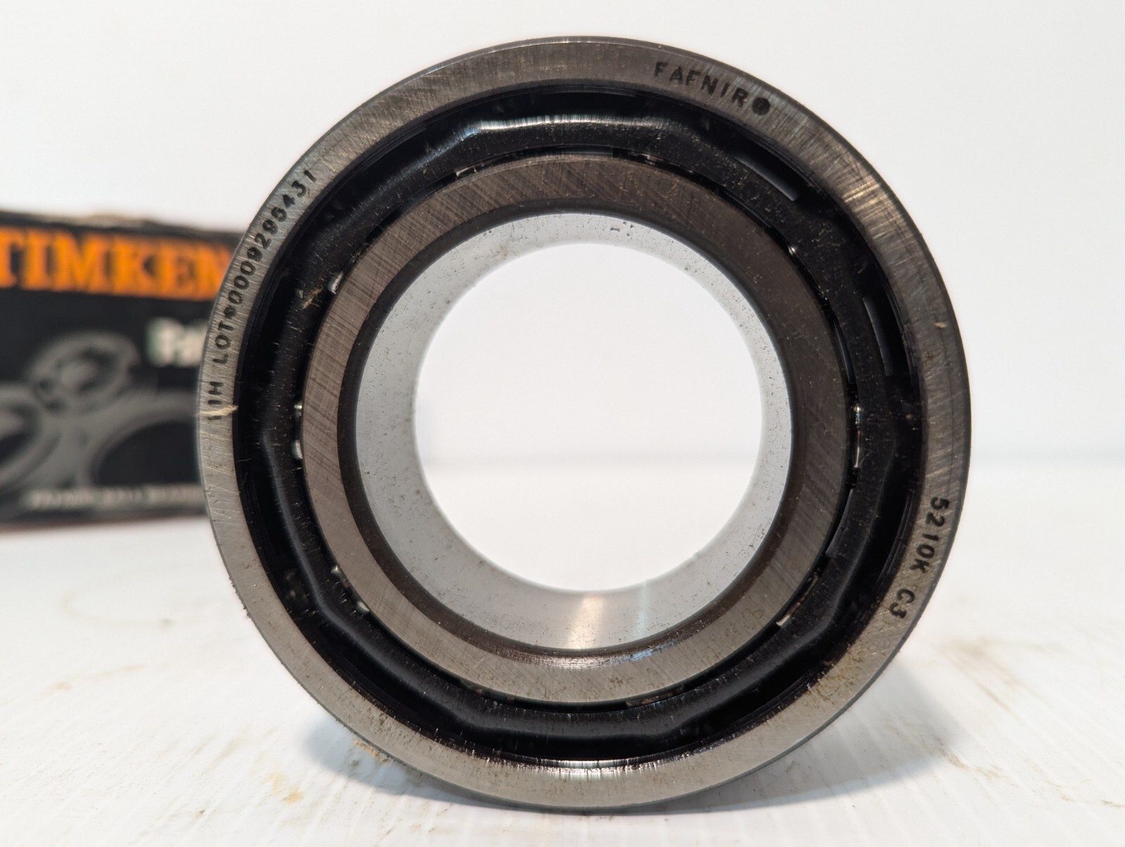 Timken 5210K C3 double row angular contact bearing, 50 mm Bore, 3.5433 in OD