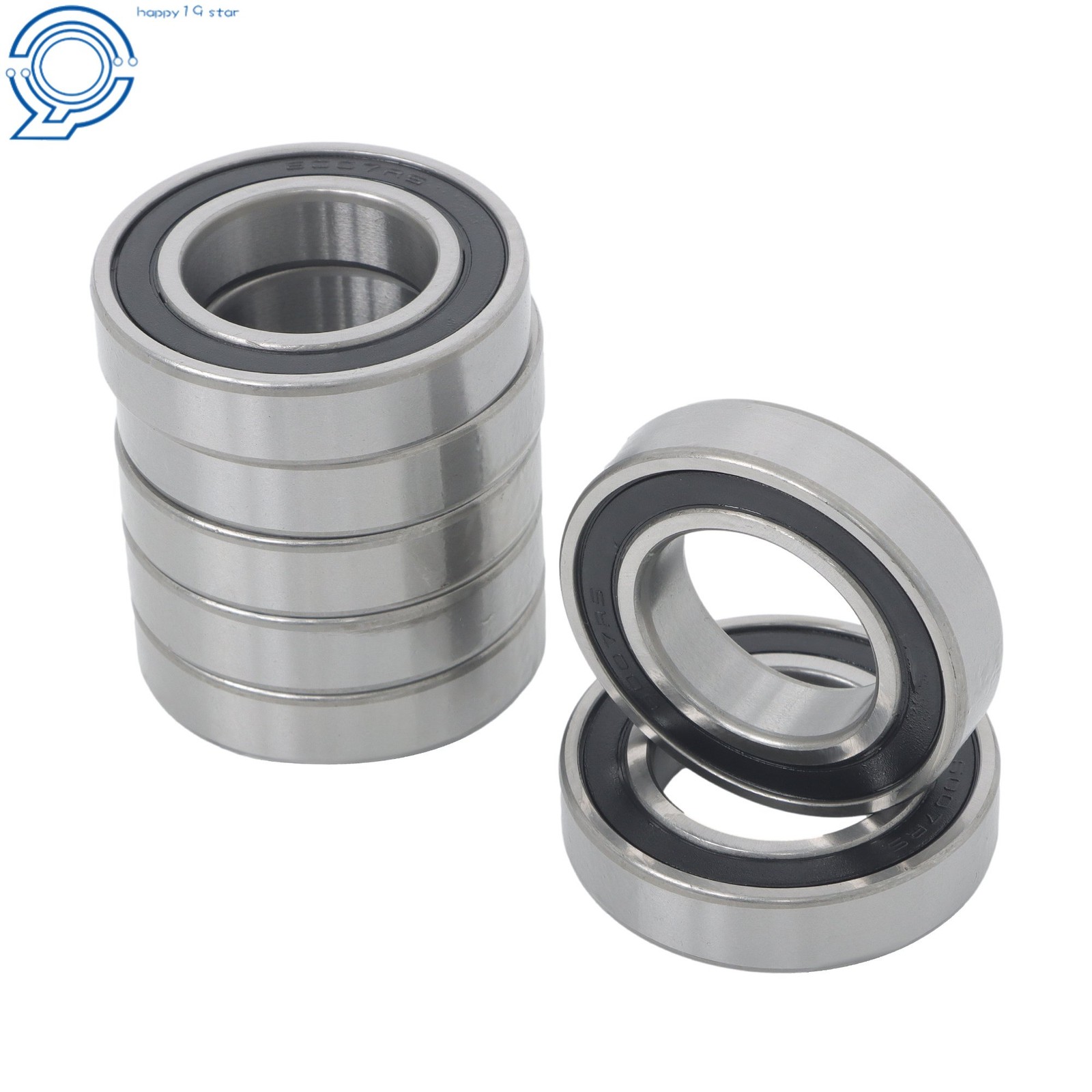 6007-2RS Deep Groove Ball Bearings 10pcs 35x62x14mm Sealed