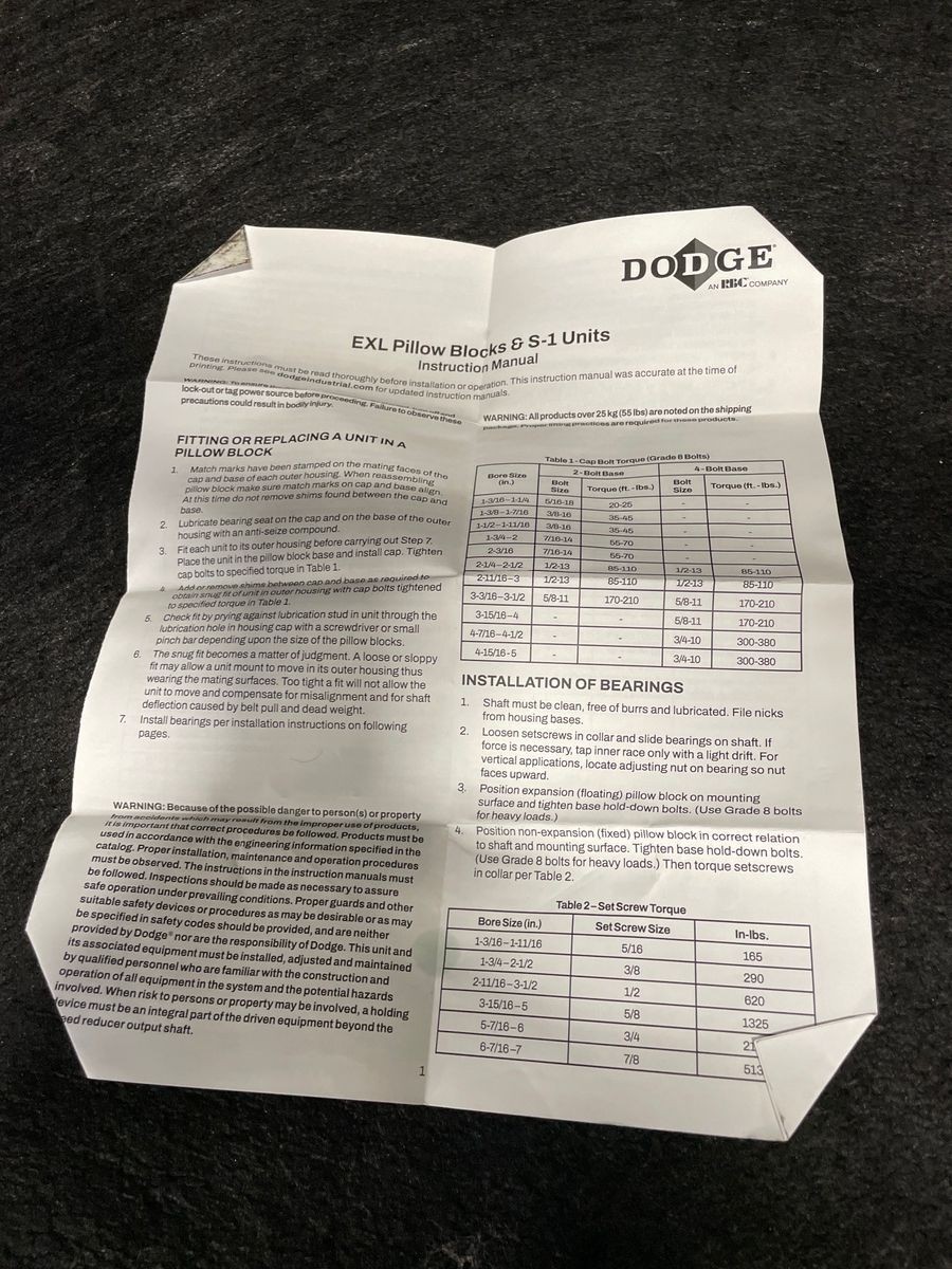 DODGE P2E-EXL-200R Pillow Block Roller Bearing Unit, 2 in Bore Diameter