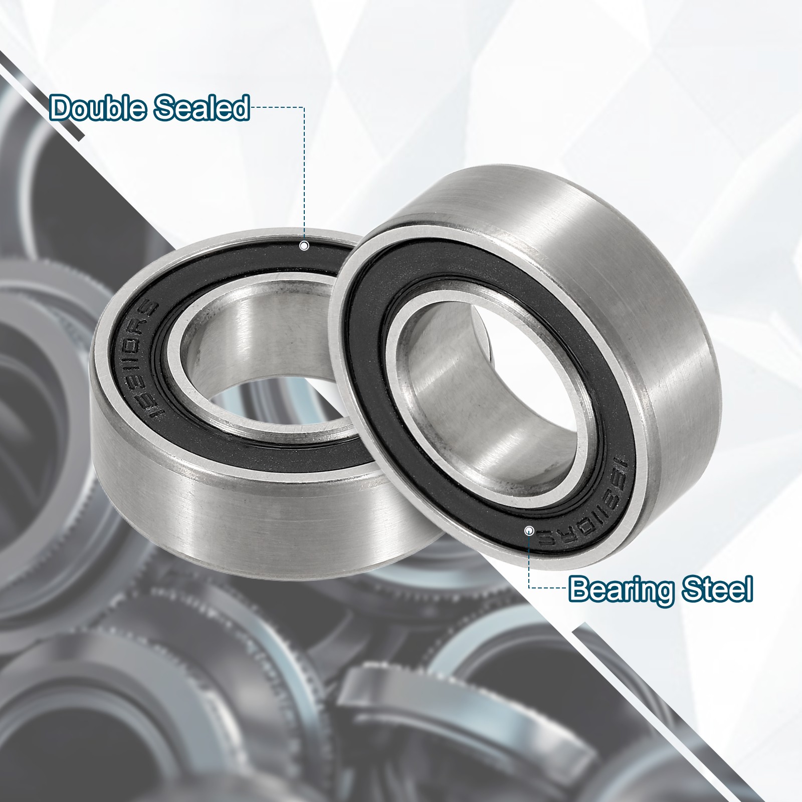 16mm ID x 31mm OD 163110-2RS Non-Standard Ball Bearings 10mm Thickness