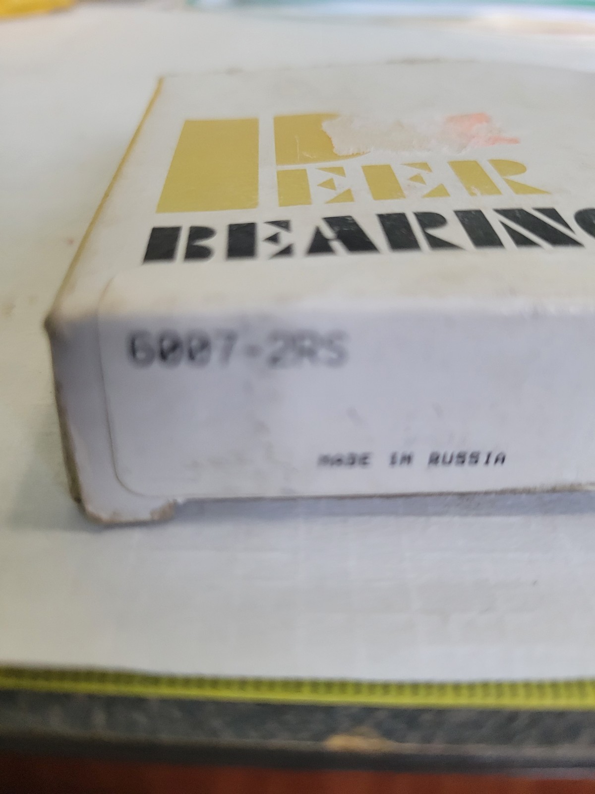 PEER 6007 2RS DEEP GROOVE BALL BEARING, RUBBER SEALED 35x62x14mm PEER