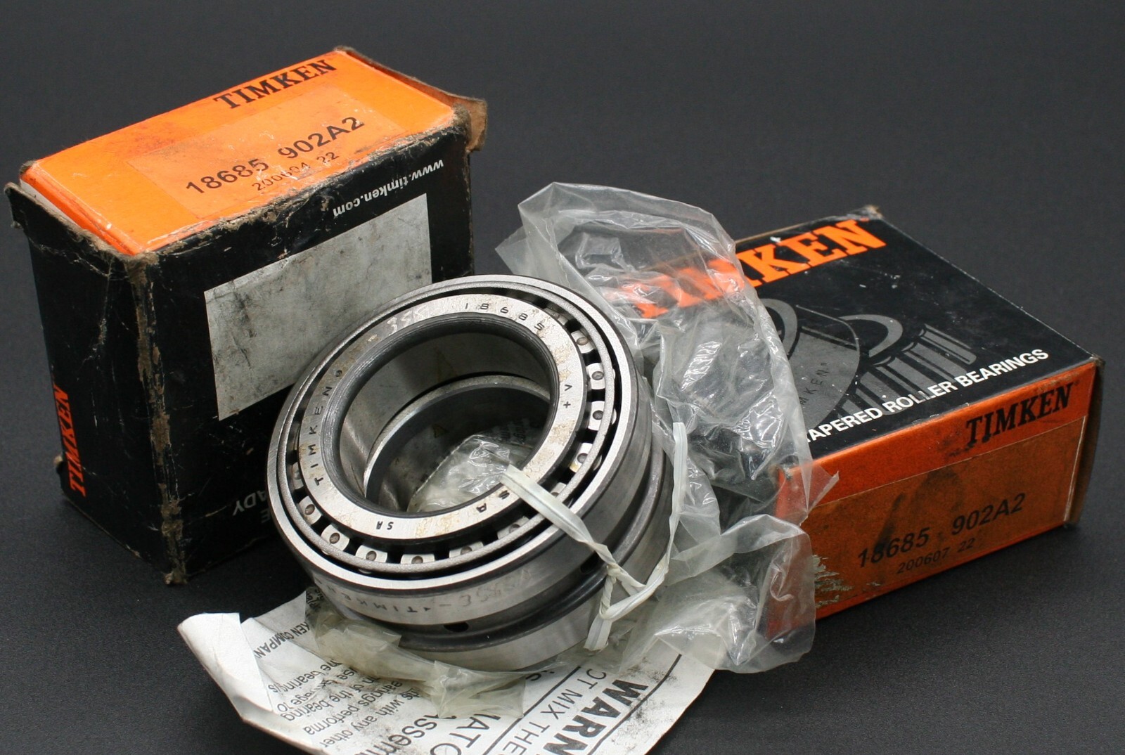 One (1) Timken 18685-902A2 Tapered Roller Bearing Assembly 1-3/4″ ID USA NEW