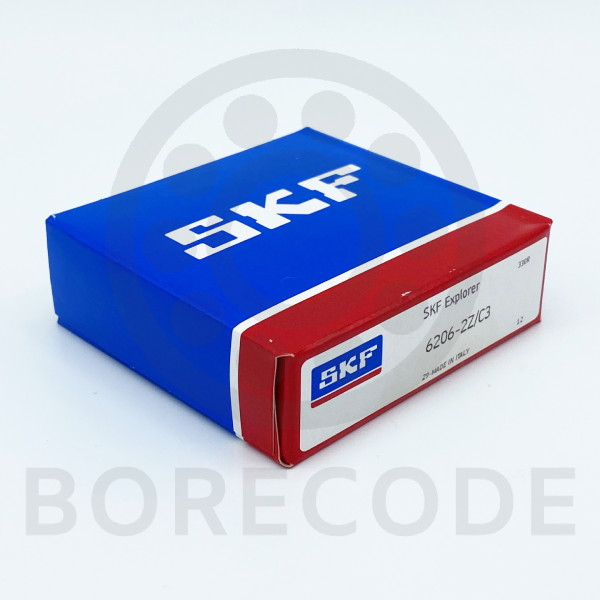 SKF 6206-2Z/C3 Deep groove ball bearing with shields