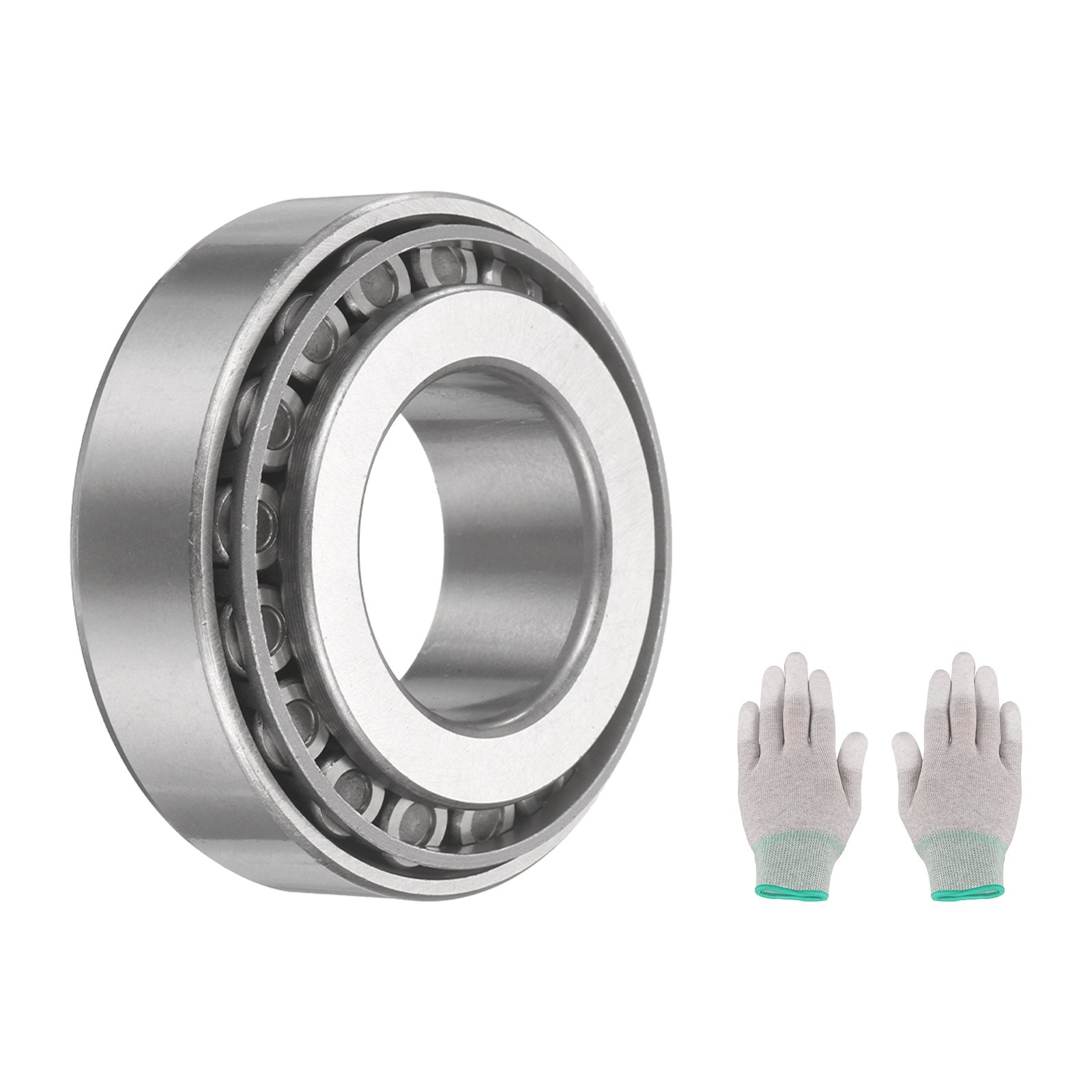 32207 Tapered Roller Bearing Cone and Cup, 35 x 72 x 24.25mm, with Gloves