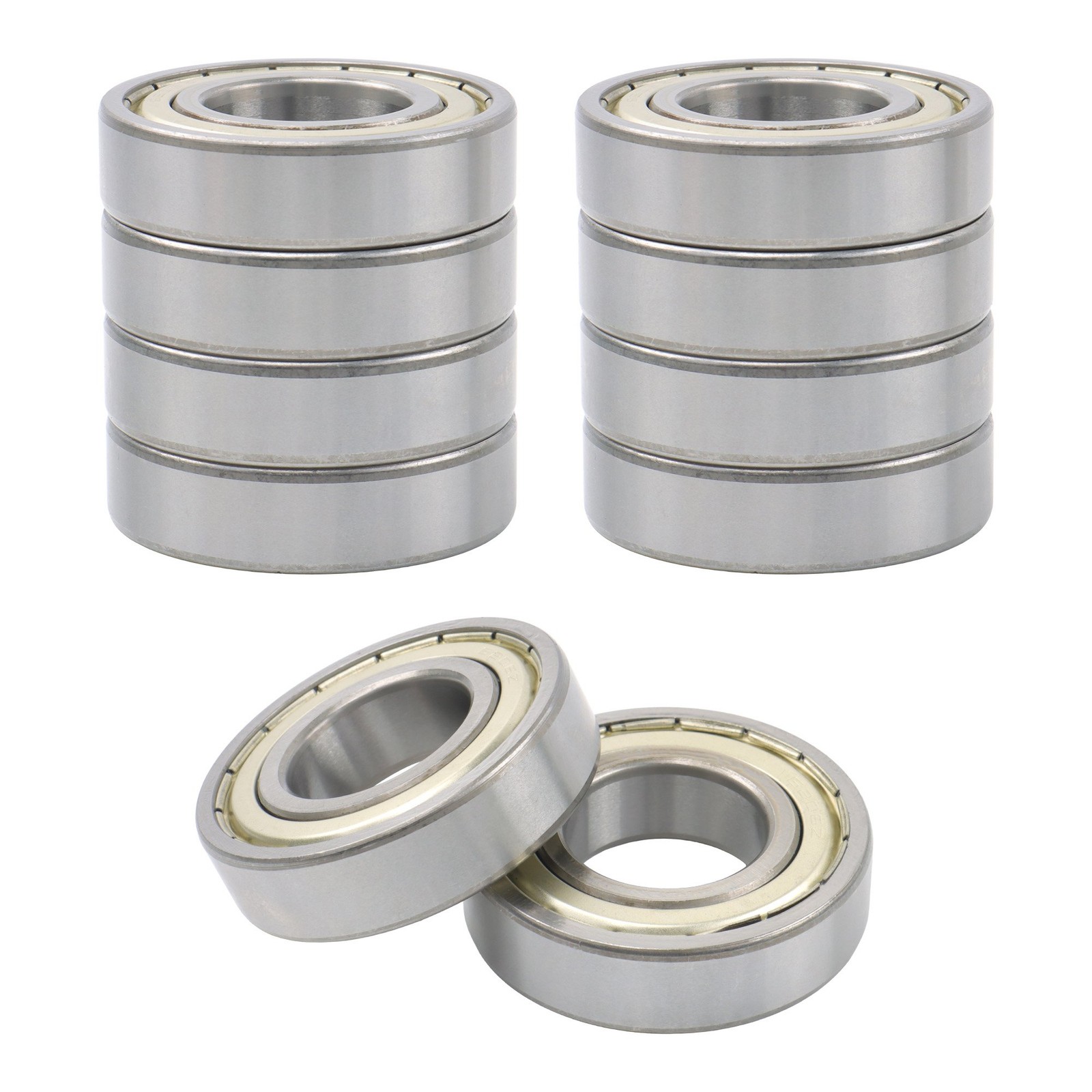 10Pcs 6206-ZZ Deep Groove Ball Bearings 30mm Inner Dia 62mm OD 16mm Metal Sealed
