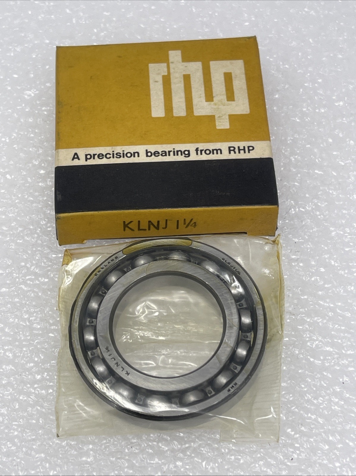 RHP KLNJ Bearing Open 1-1/4″ ID x 2-1/4″ OD x 3/8″ W, KLNJ-1-1/4 R-20 England