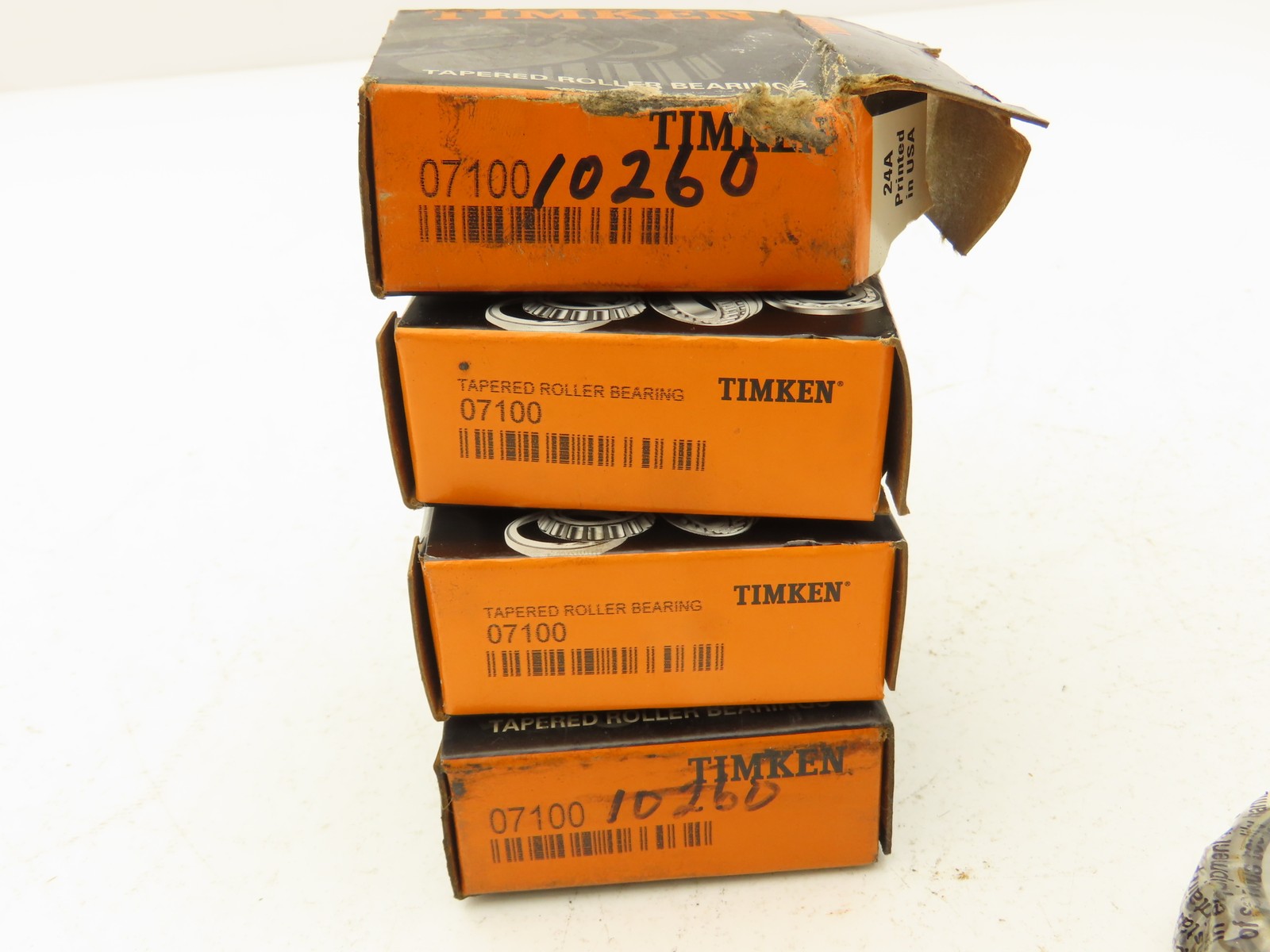 Timken 07100 Tapered Roller Bearing Cone 1.000″ ID x .5614″ Cone Width Lot of 4