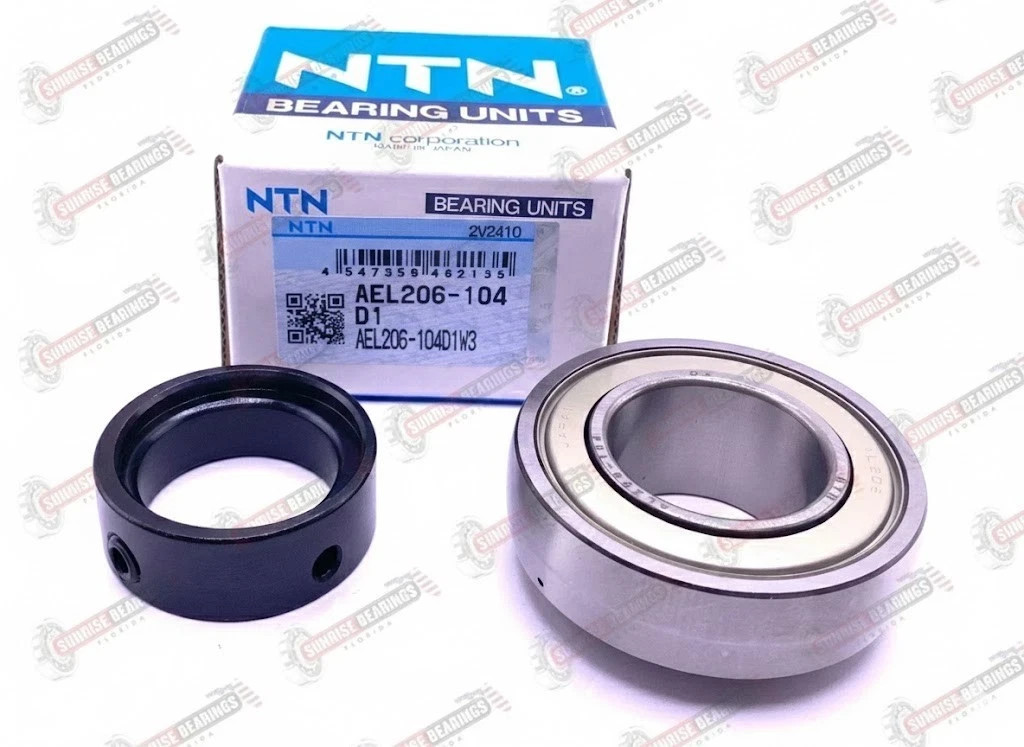 NTN AEL206-104 D1 W3 Radial Insert Ball Bearing YET206 – 104 31.750x62x37.7 mm