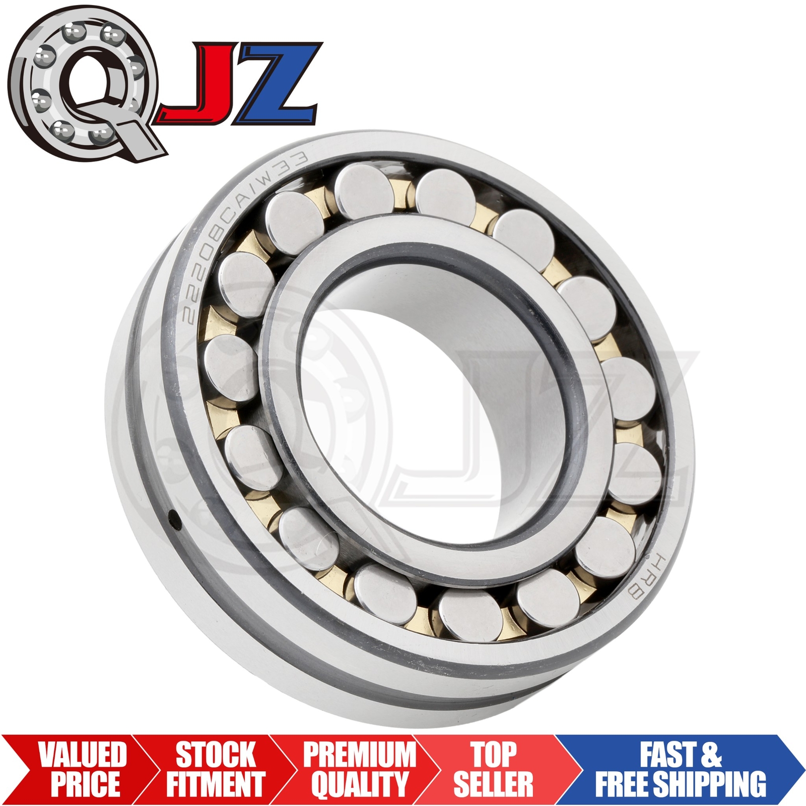 [Qty.1] New 22208CAW33 Spherical Roller Bearing [40mm Bore x 80mm OD x 23mm W]