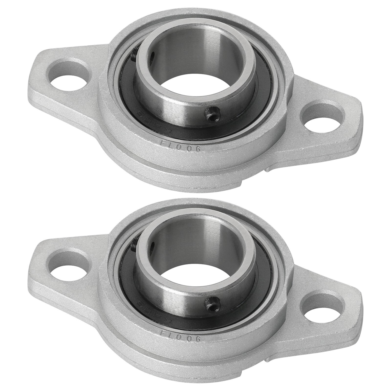 2pc KFL Pillow Block Bearings Bore Shaft Support Mount Flange Bearing 20-35mm