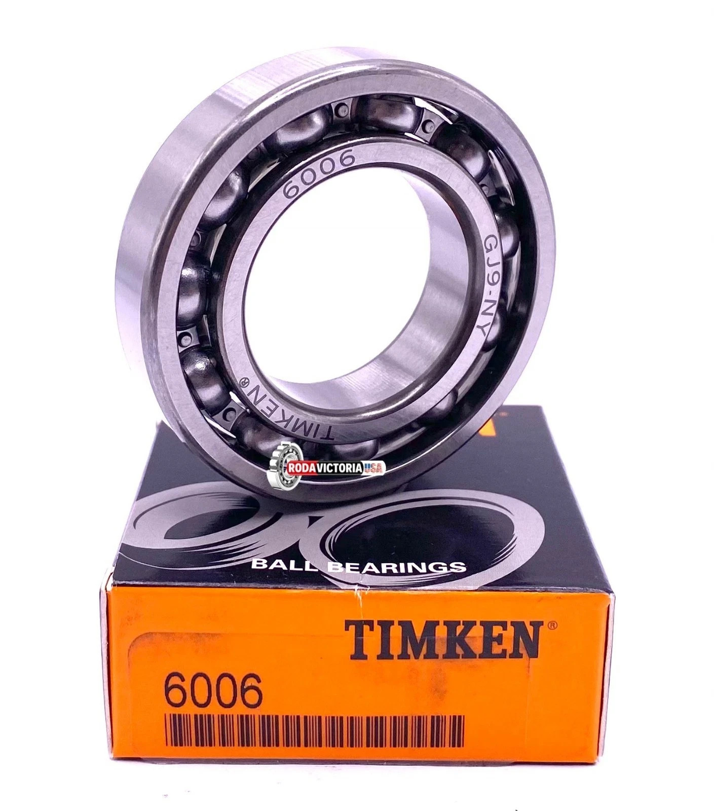 TIMKEN 6006 Deep Groove Ball Bearing, Open Type, No Seals 30x55x13 mm