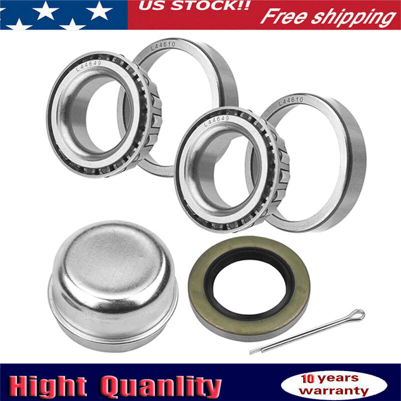 2,000 lb.Trailer Bearing Kit L44649/10 L44649/10 Bearings 12192TB 1.25″ Seal