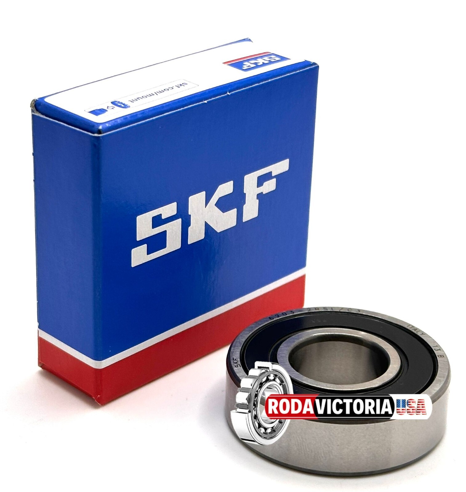 SKF 6203 2RSL C3 DEEP GROOVE BALL BEARING, RUBBER SEALED 17x40x12 6203LLU 6203VV
