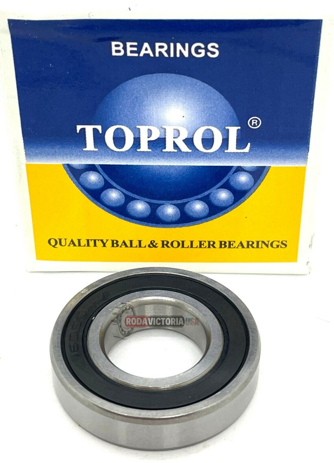 TOPROL 16003 2RS Deep Groove Ball Bearings, Rubber Sealed 17x35x8 mm 16003-2RS