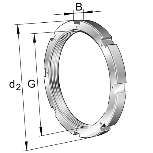 HM3048 FAG 240 x 290 x 34 mm LOCK NUT