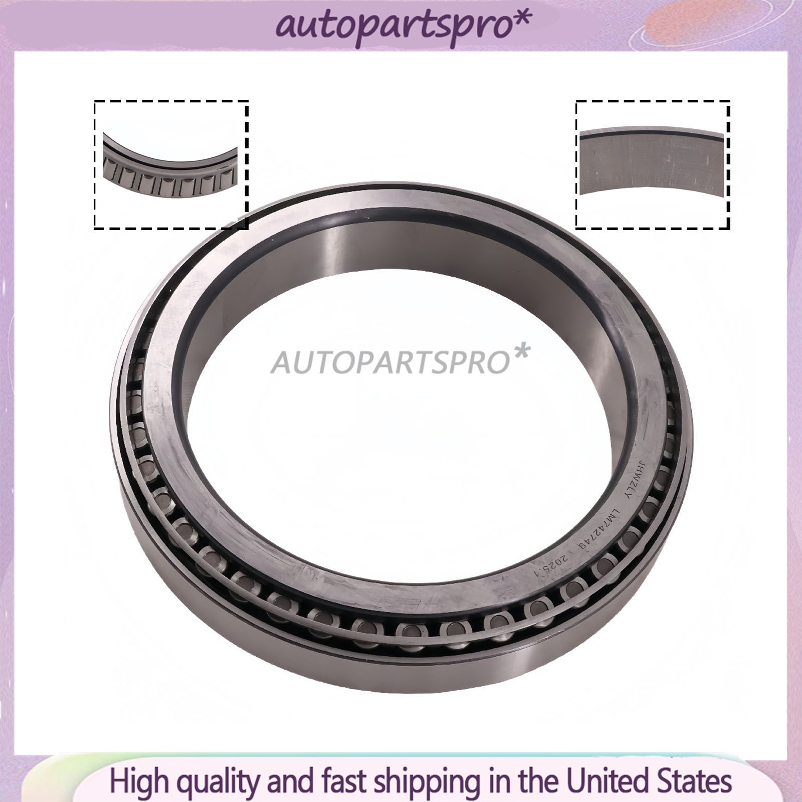 For LM742749 and LM742710 New Tapered Roller Bearing Set Cup and Cone