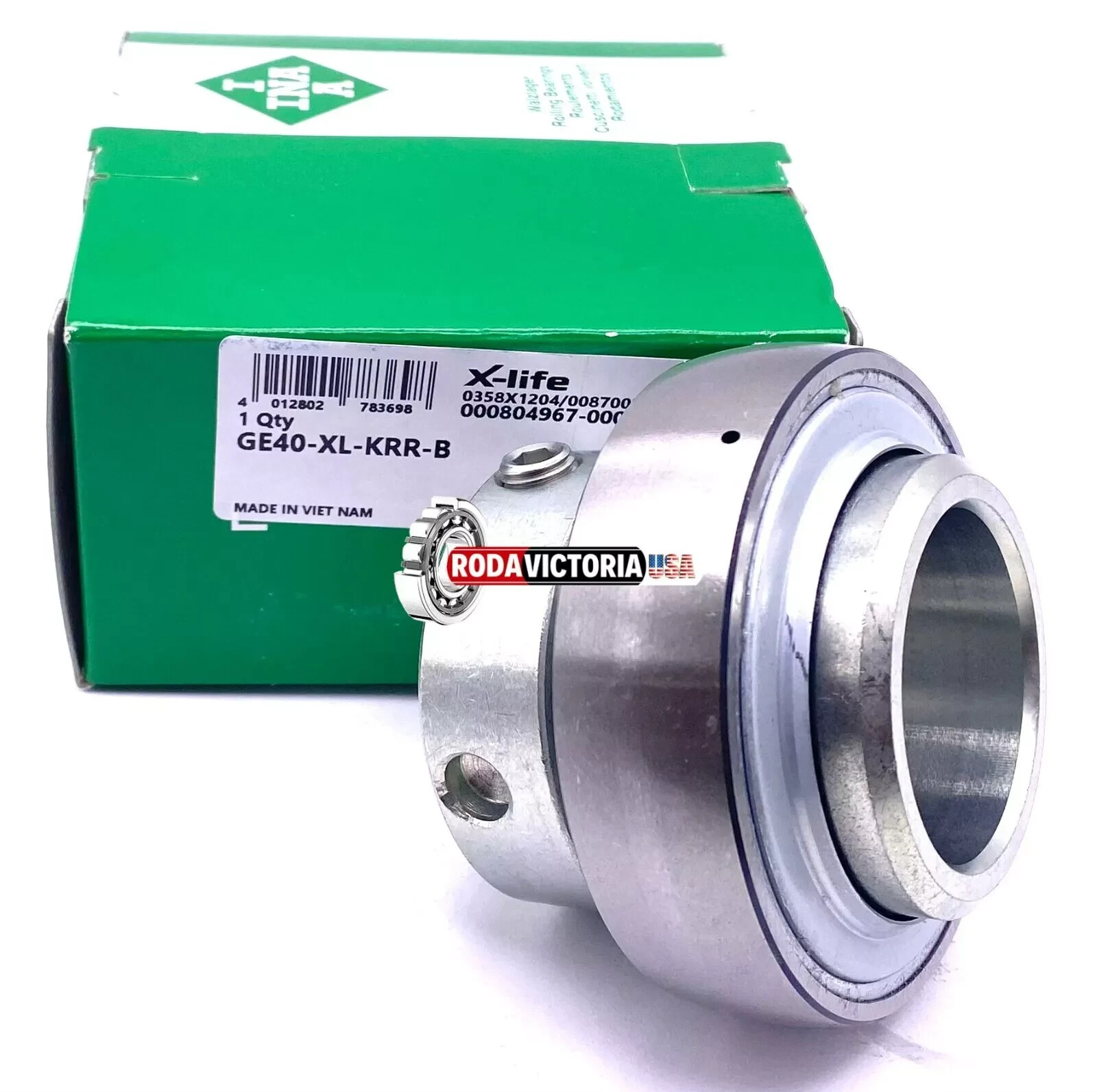 INA GE40 XL KRRB RADIAL INSERT BALL BEARING 40x80x56.50 mm