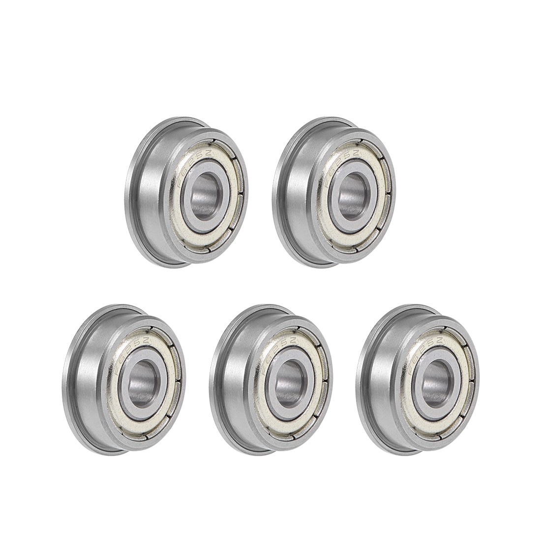 F625ZZ Flange Ball Bearing 5x16x5mm Shielded Chrome Bearings 5pcs