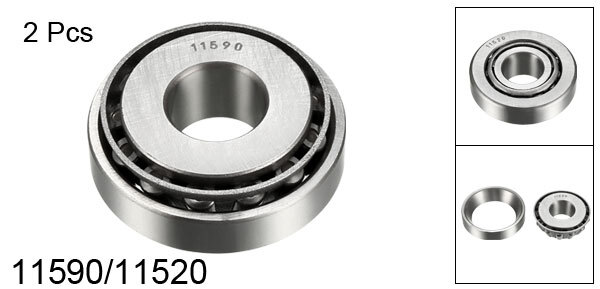 2pcs 11590/11520 Tapered Roller Bearing Cone and Cup Set 0.625″ Bore 1.688″ O.D.