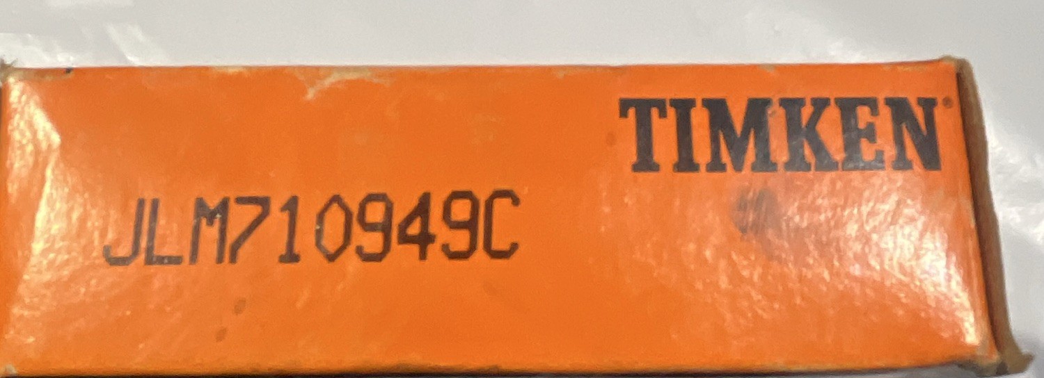 Timken Tapered Roller Bearing JLM710949C 34.925×65.088×16.51mm Steel