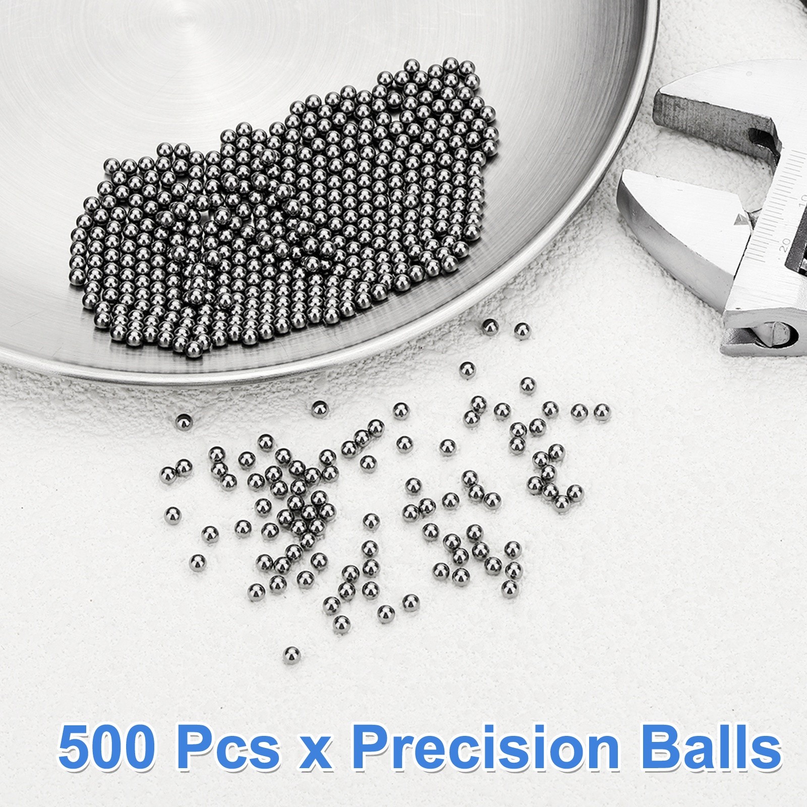 500Pcs Bearing Balls, 3mm Diameter 304 Stainless Steel G200 Precision Ball