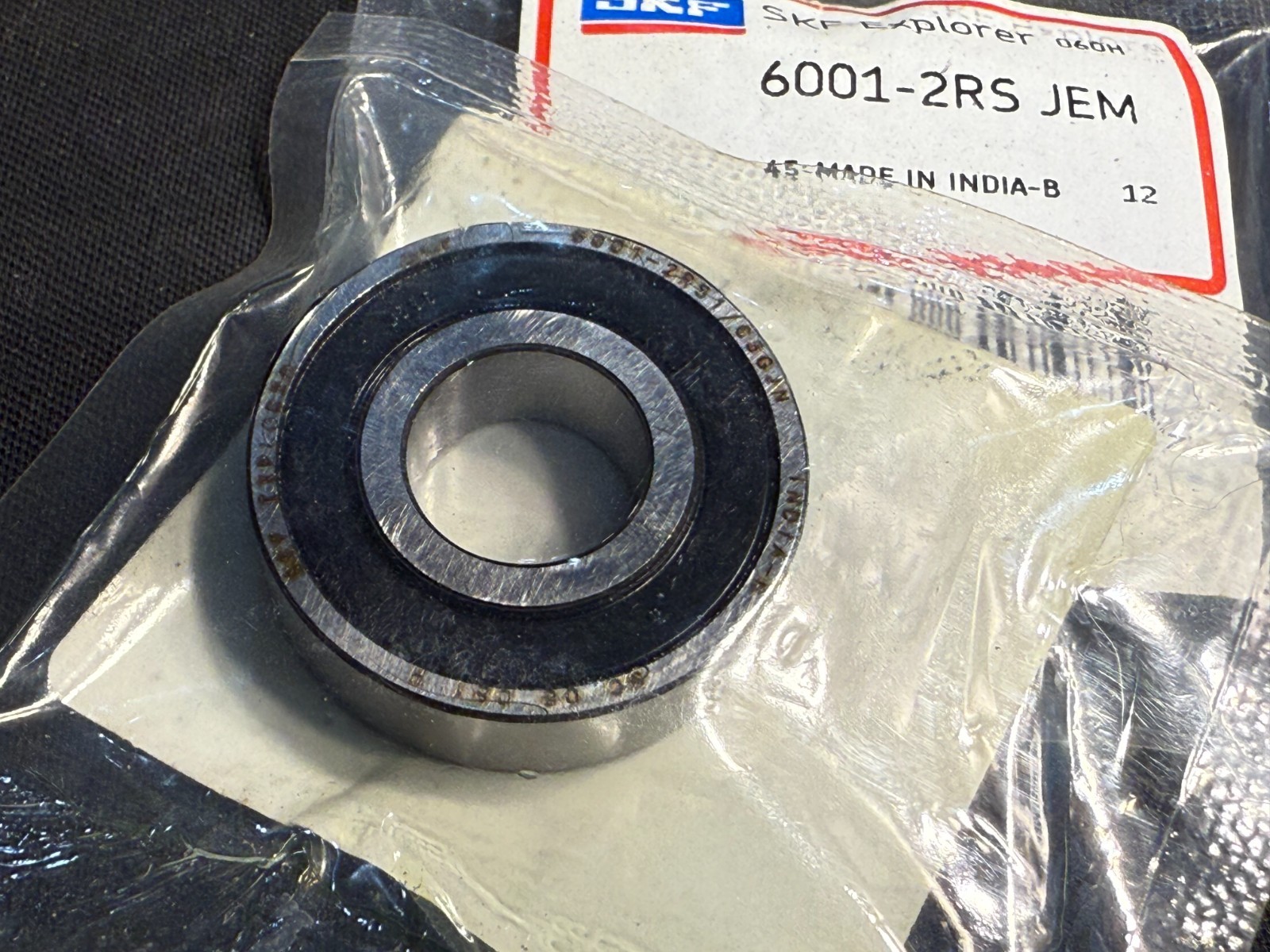 (2) SKF Explorer 6001-2RS JEM Deep Groove Bearing OEM