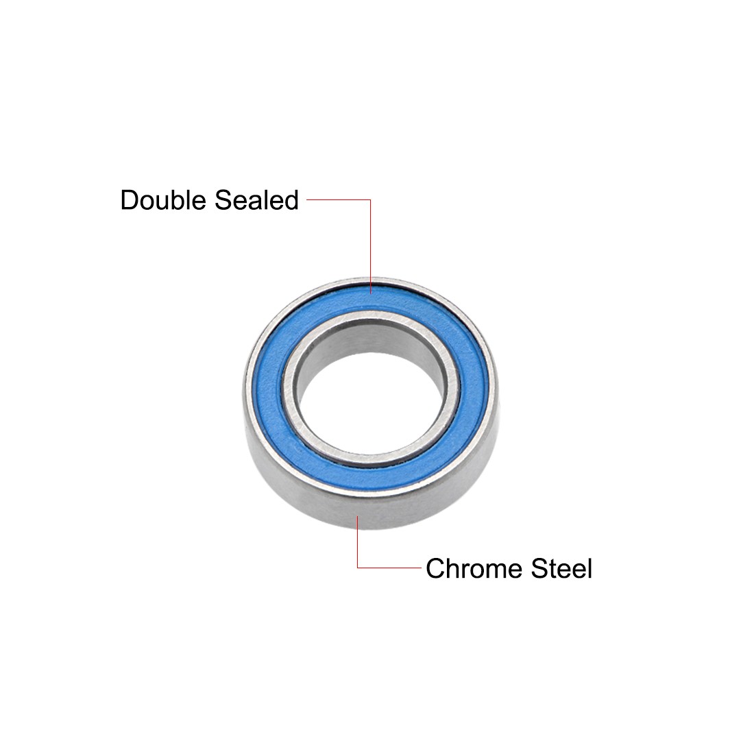 20Pcs Z2 8x14x4mm Ball Bearings Double Sealed Chrome Steel