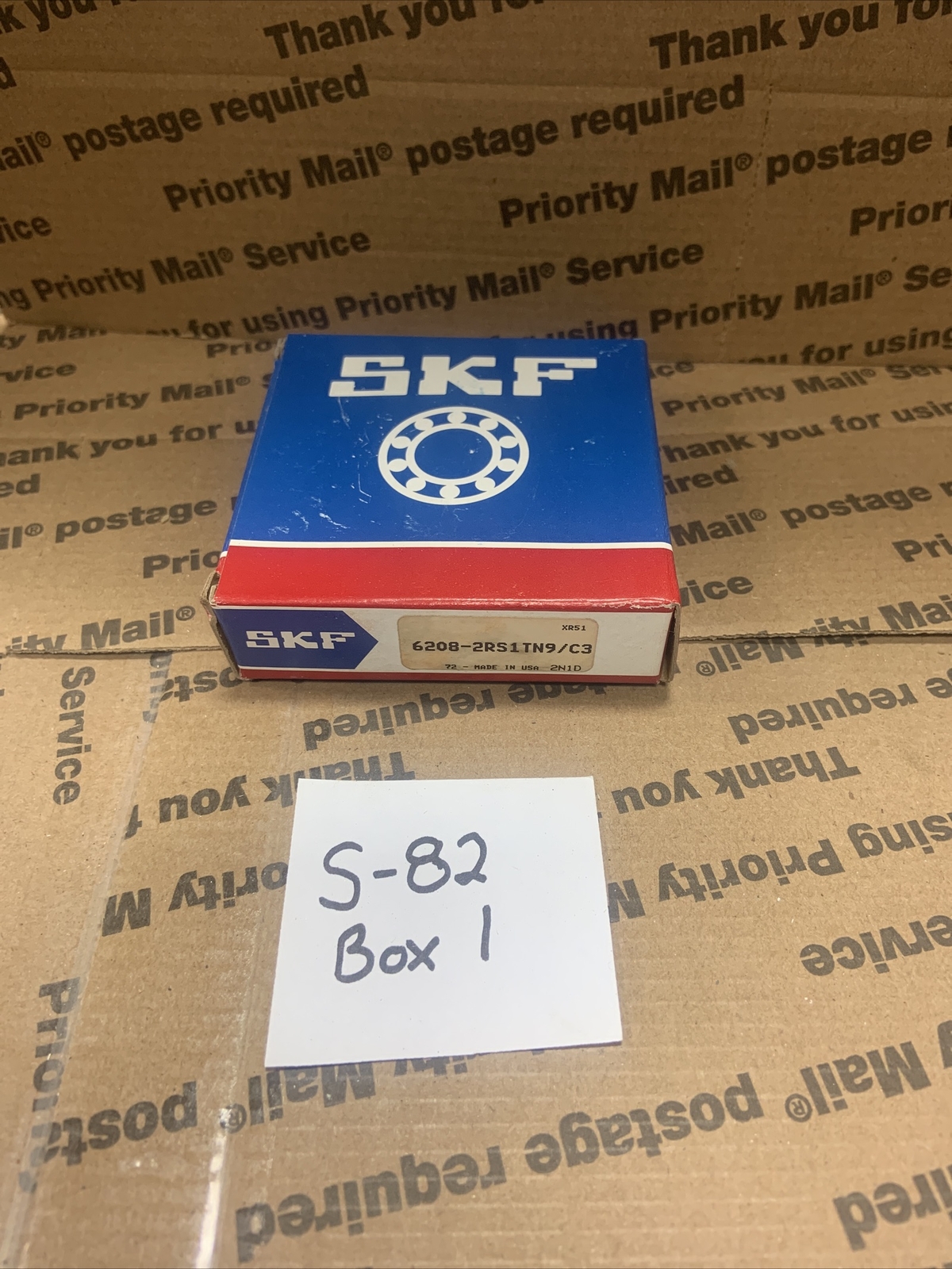 6208-2RS1TN9/C3 SKF – SINGLE ROW BALL BRGS – FACTORY NEW!