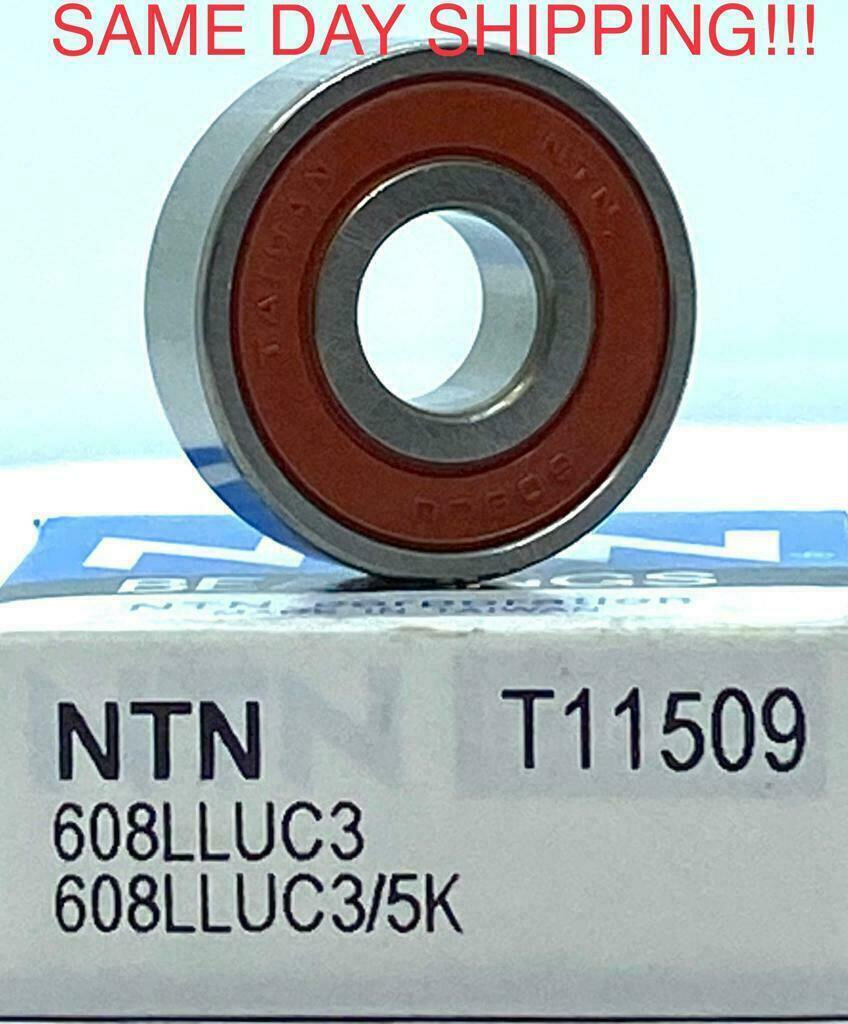 NTN 608 LLU C3-5K DEEP GROOVE BALL BEARING, RUBBER SEALED 8x22x7 mm