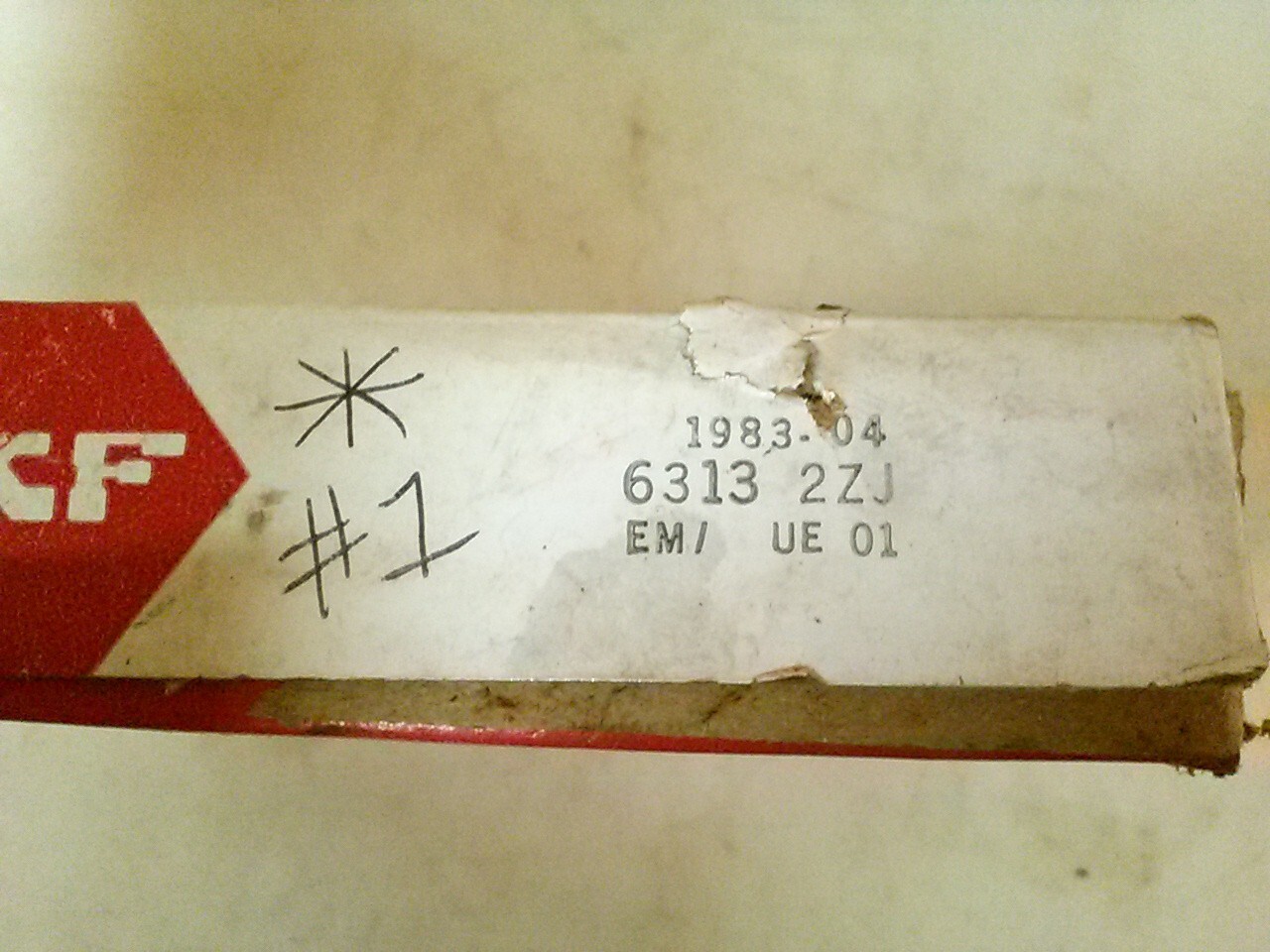SKF 6313 2Z JEM C3 ball bearing, made in USA. * #1