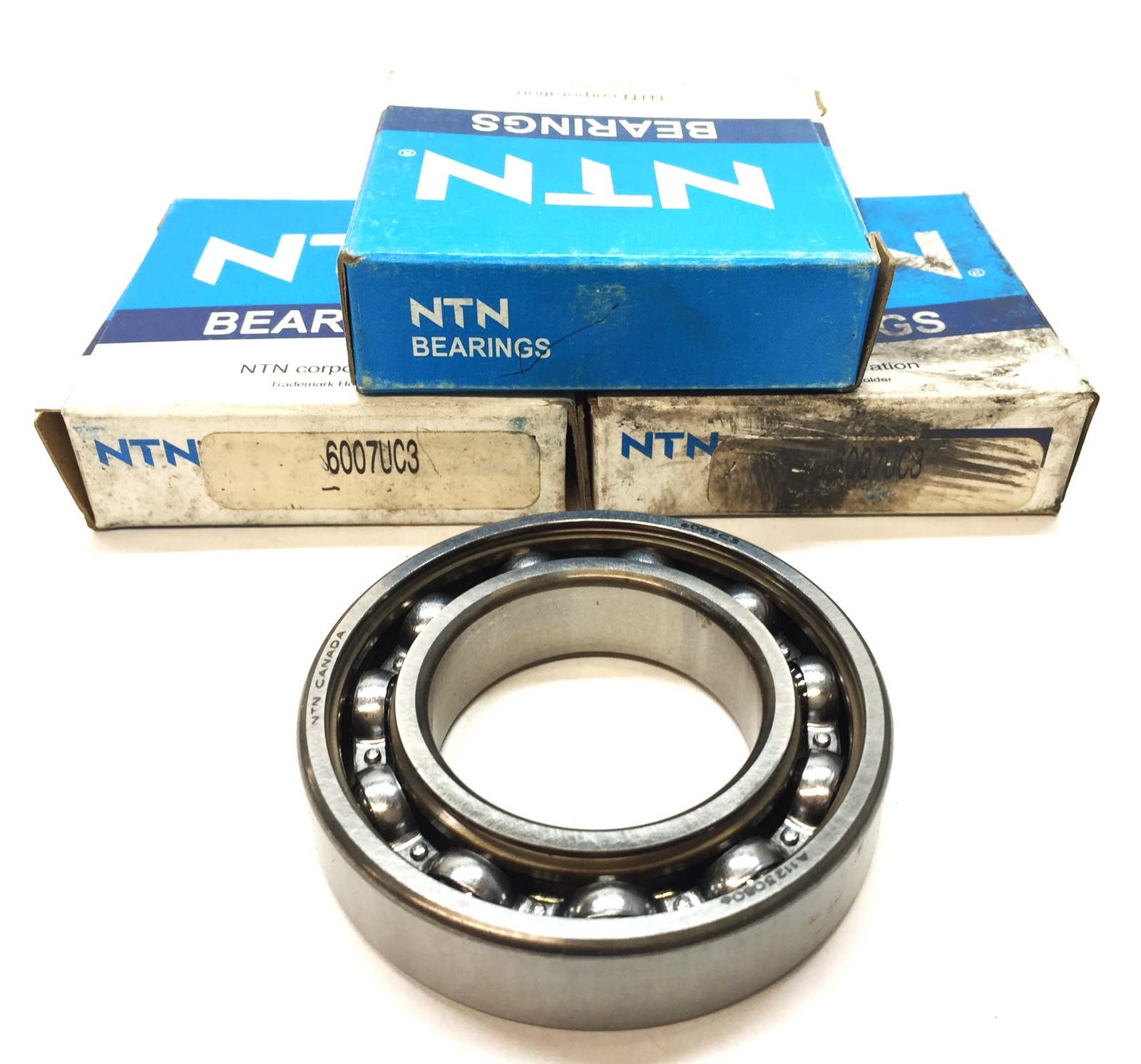 NTN Open Bearing 6007UC3 (6007C3) [Lot of 3] NOS