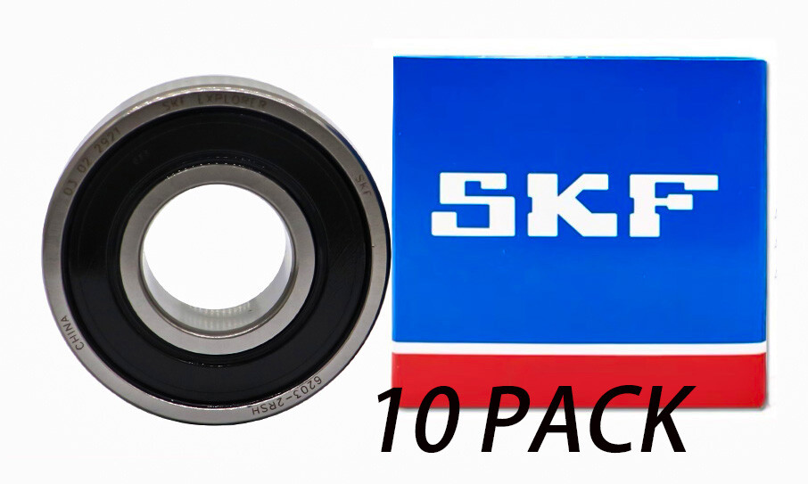 10 PACK SKF 6203-2RSH 17X40X12MM Double Rubber Seal Ball Bearings