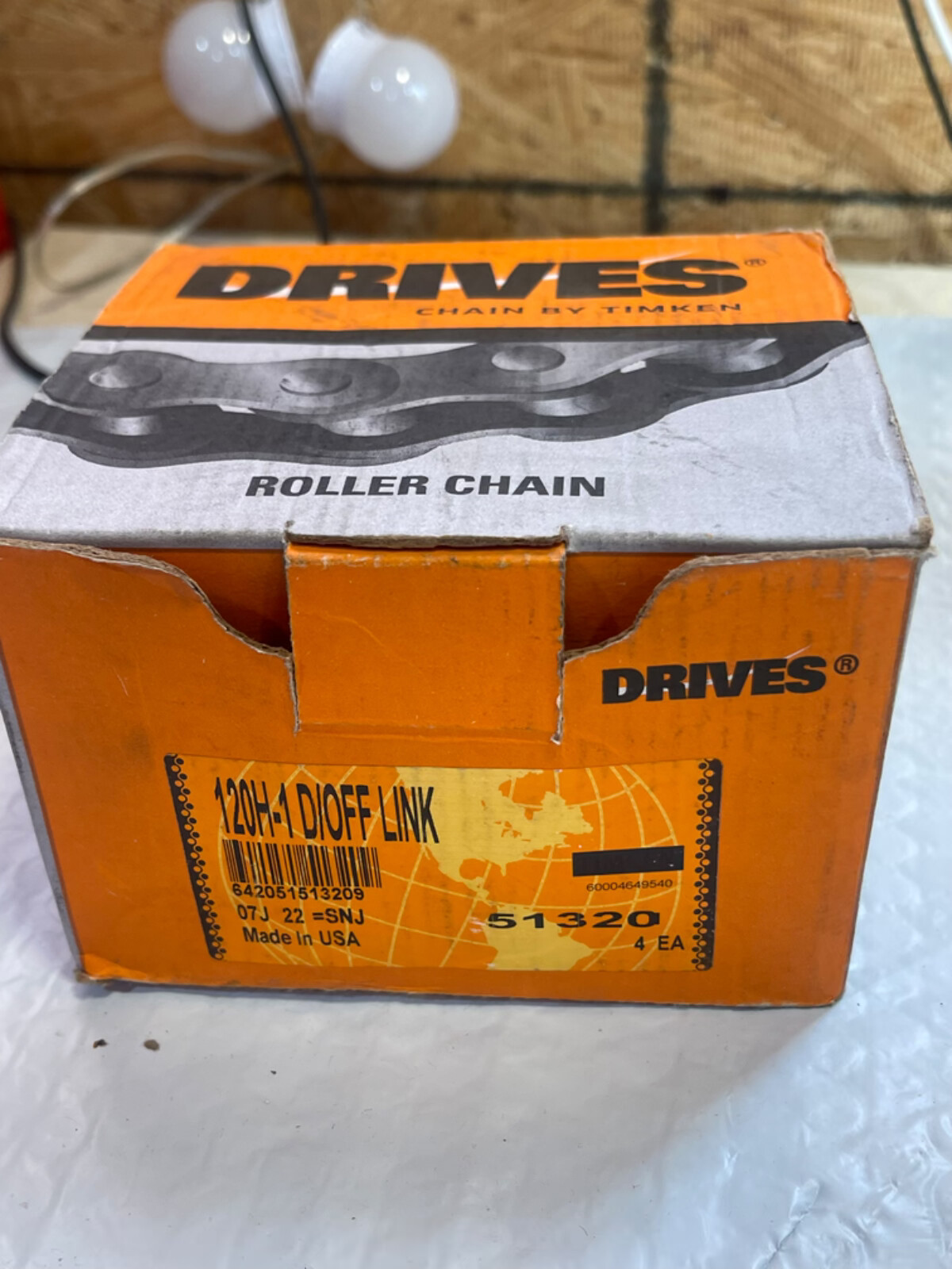 Timken 120H-1 D/OFF LINK 1-1/2″ P COTTERED #51320 Box of 4 (Q3)