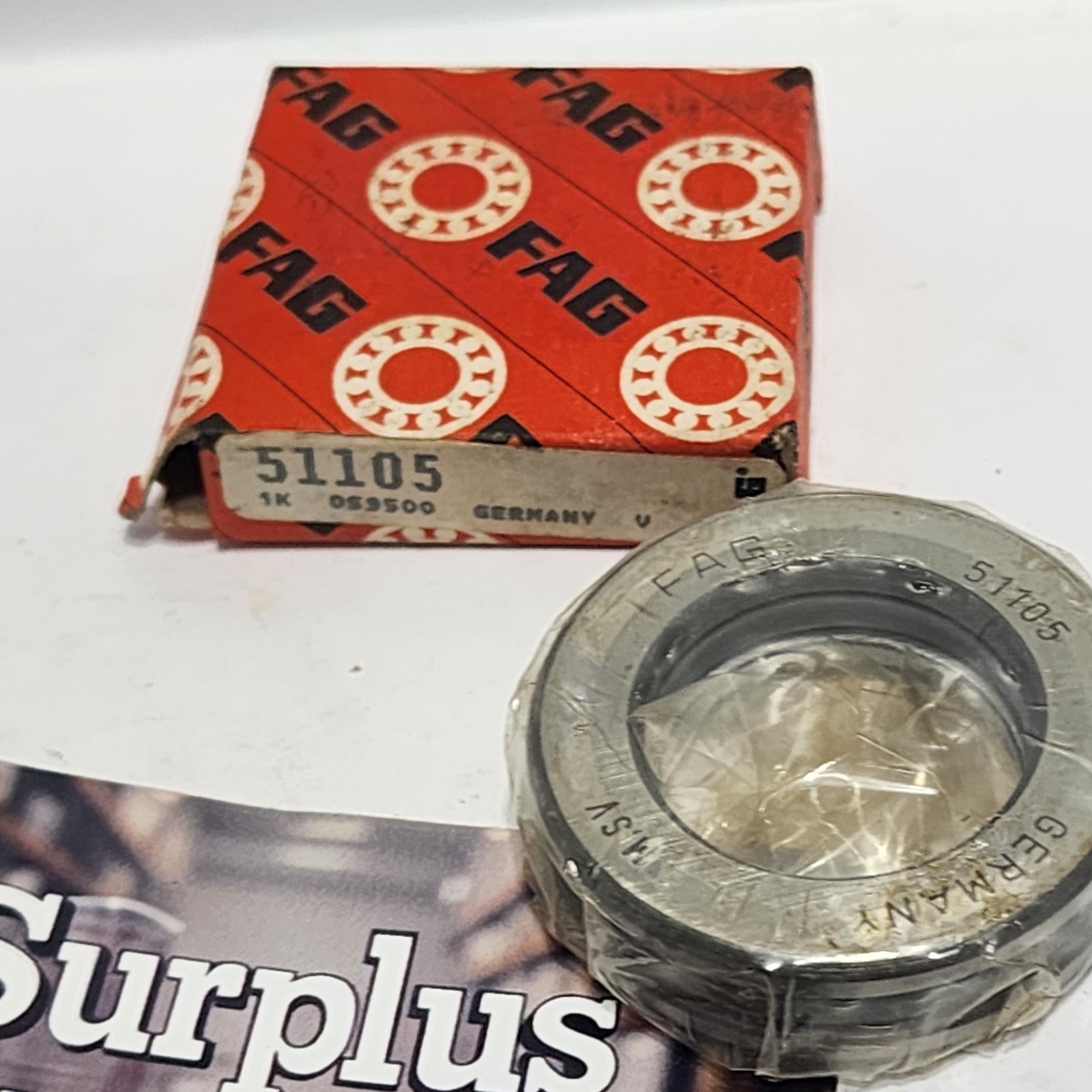 51105 / 51105 Fag Ball Thrust Bearing 25 mm Bore, 42 mm OD, 11 mm Separable