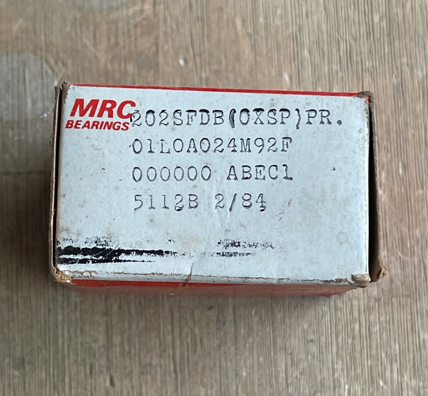MRC TRW 202SFDB METAL SEAL BALL BEARING LOT OF 2 NEW IN BOX